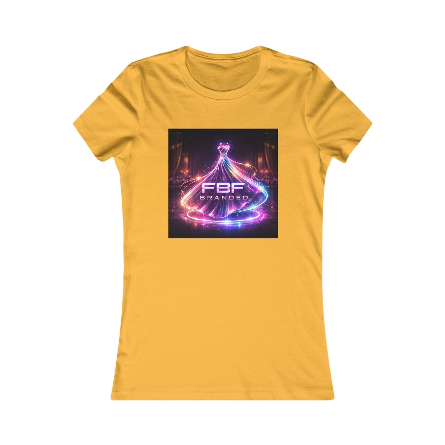 Faith Fall Women's Tee — Neon Holiday Tree Logo