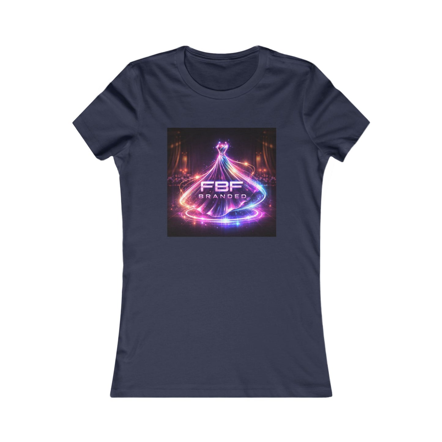 Faith Fall Women's Tee — Neon Holiday Tree Logo