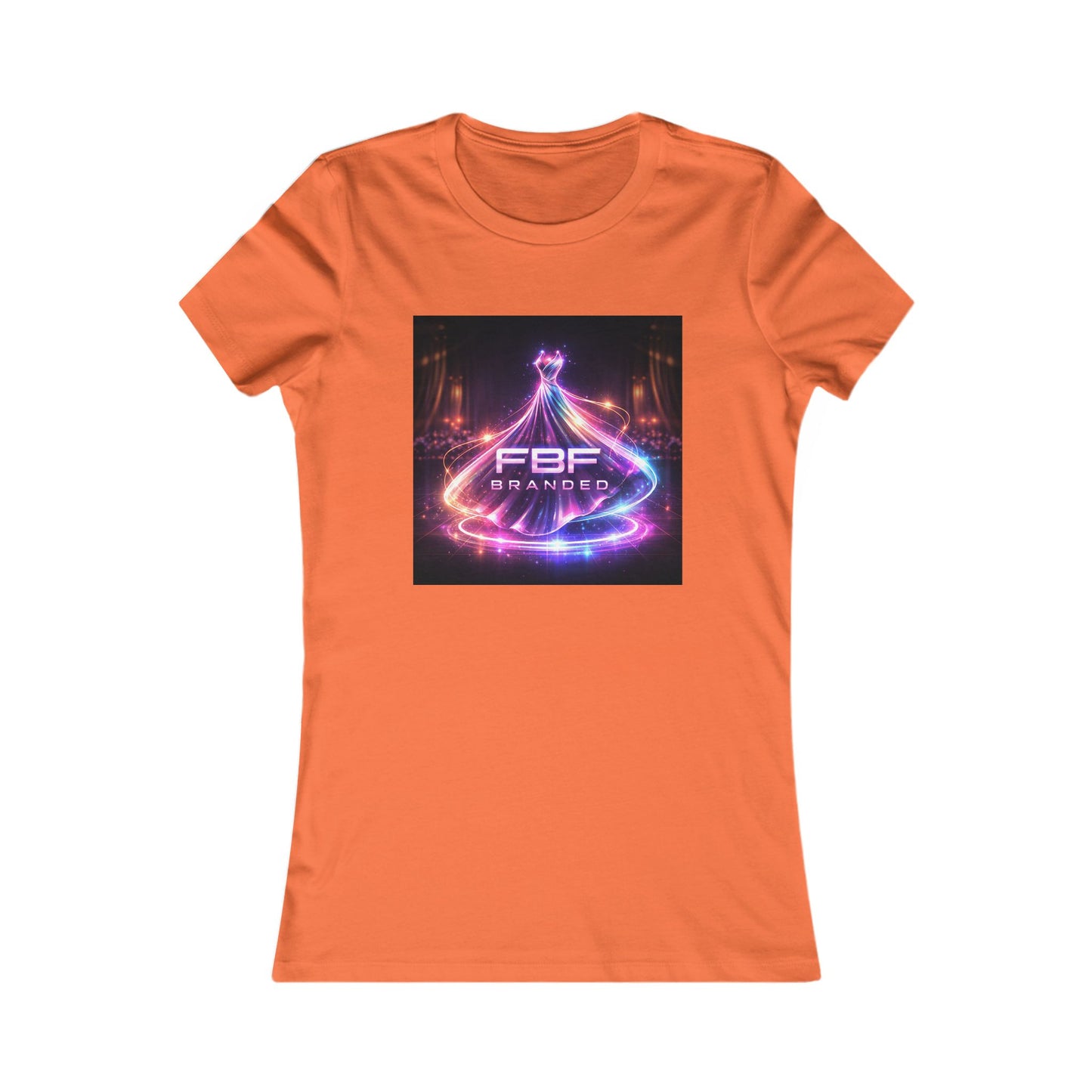 Faith Fall Women's Tee — Neon Holiday Tree Logo