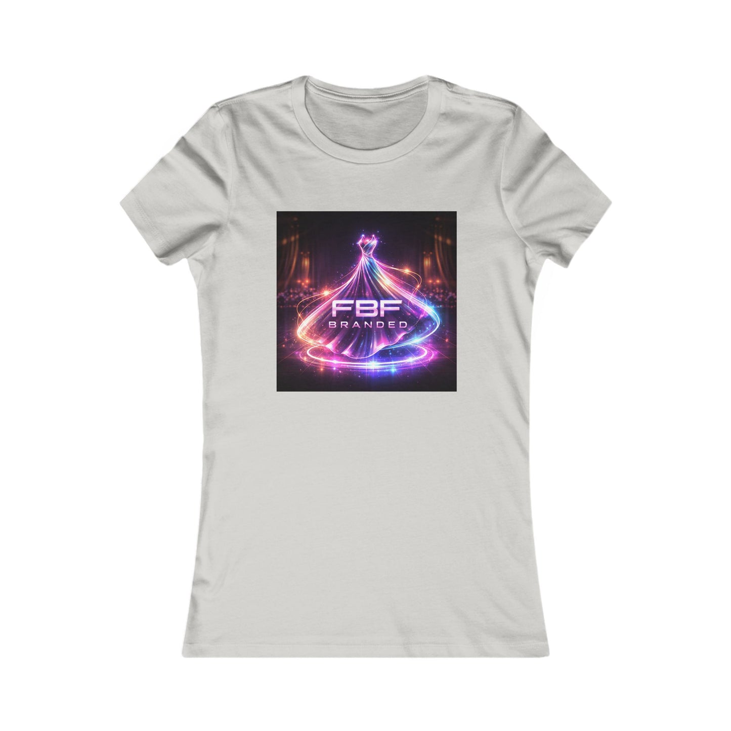 Faith Fall Women's Tee — Neon Holiday Tree Logo