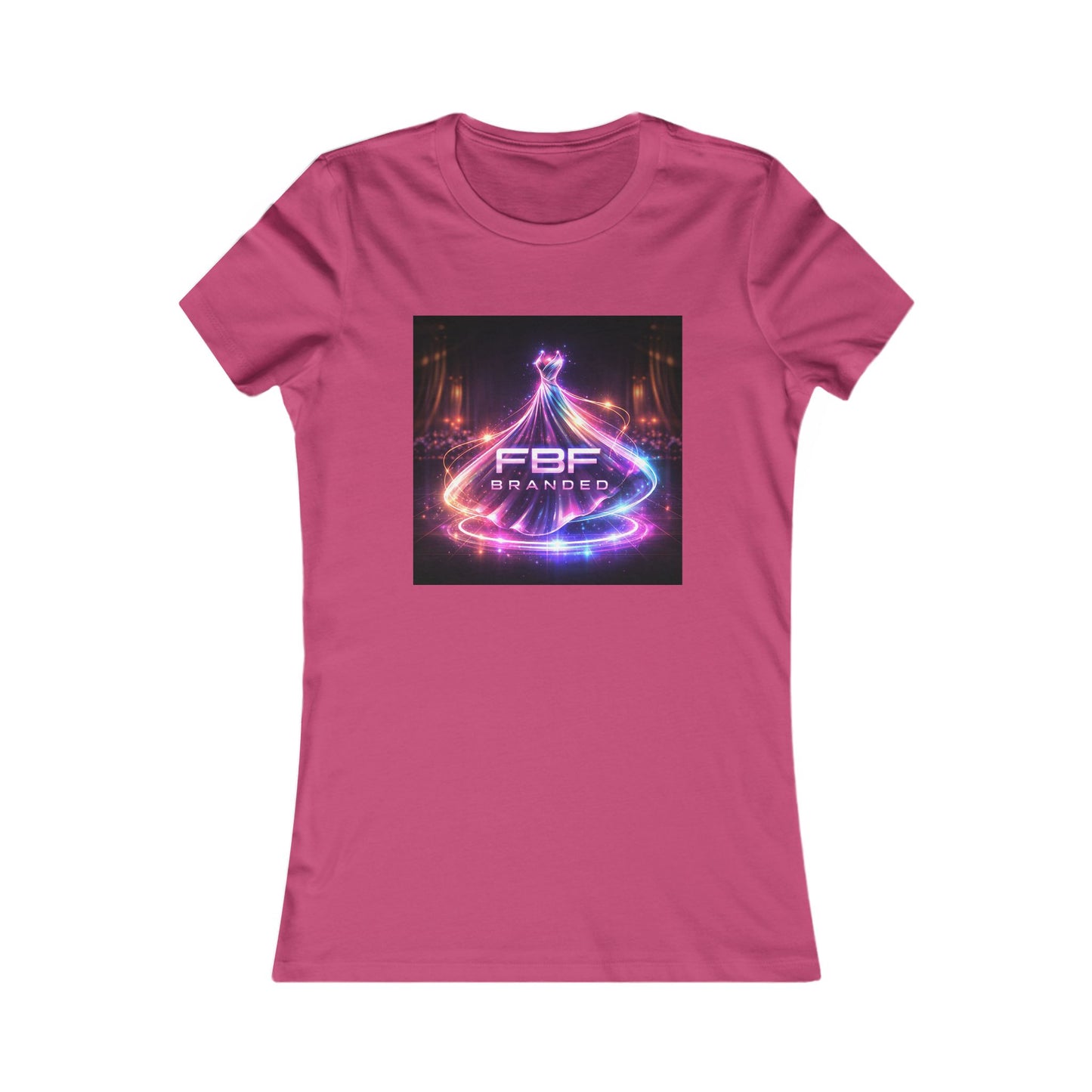 Faith Fall Women's Tee — Neon Holiday Tree Logo