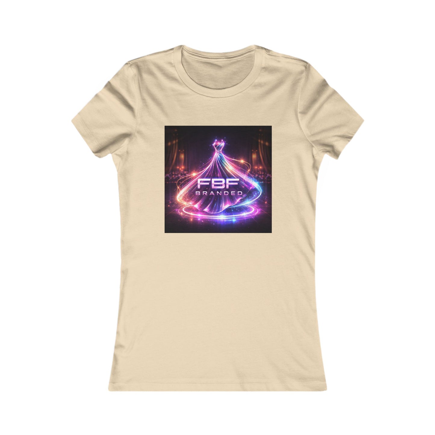 Faith Fall Women's Tee — Neon Holiday Tree Logo