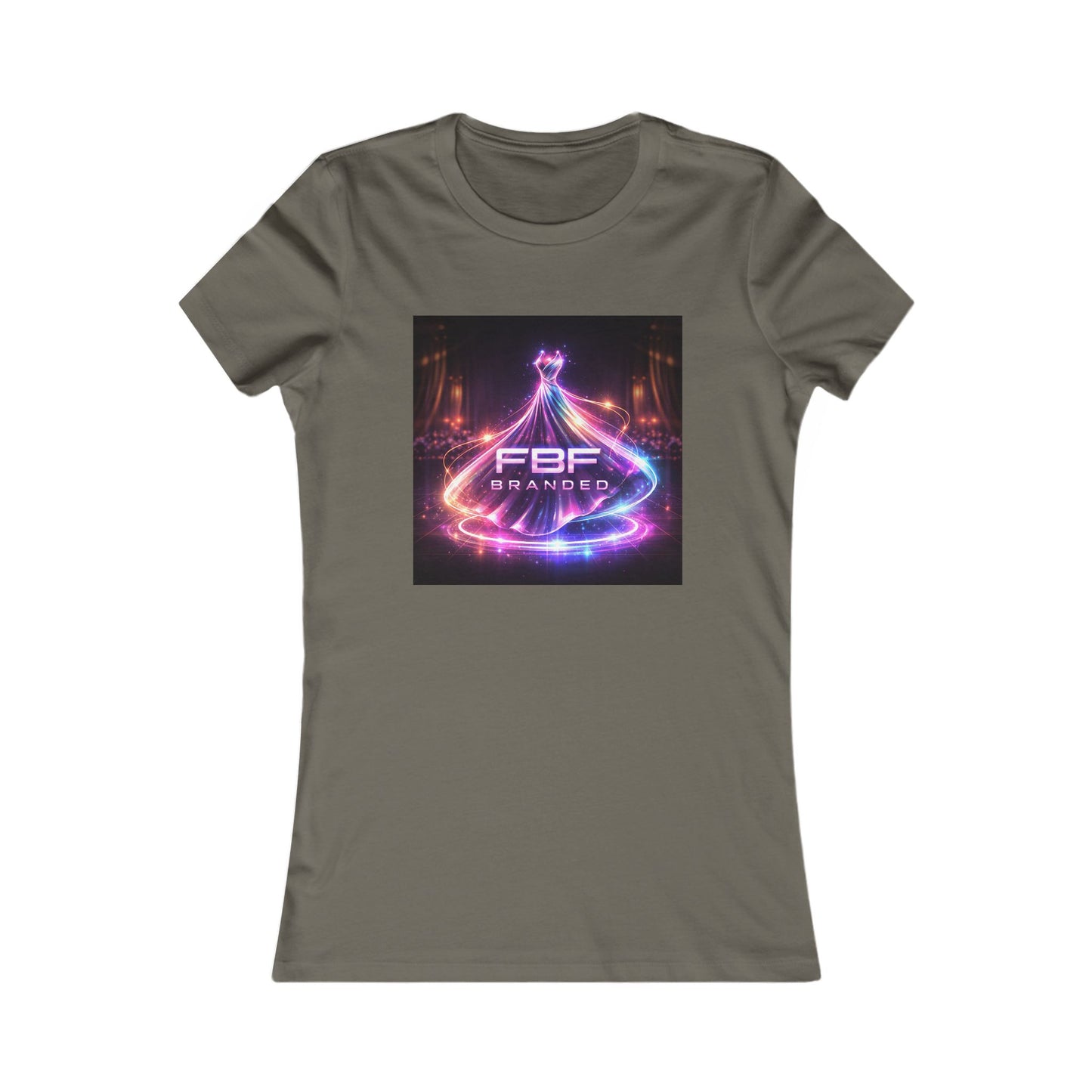 Faith Fall Women's Tee — Neon Holiday Tree Logo