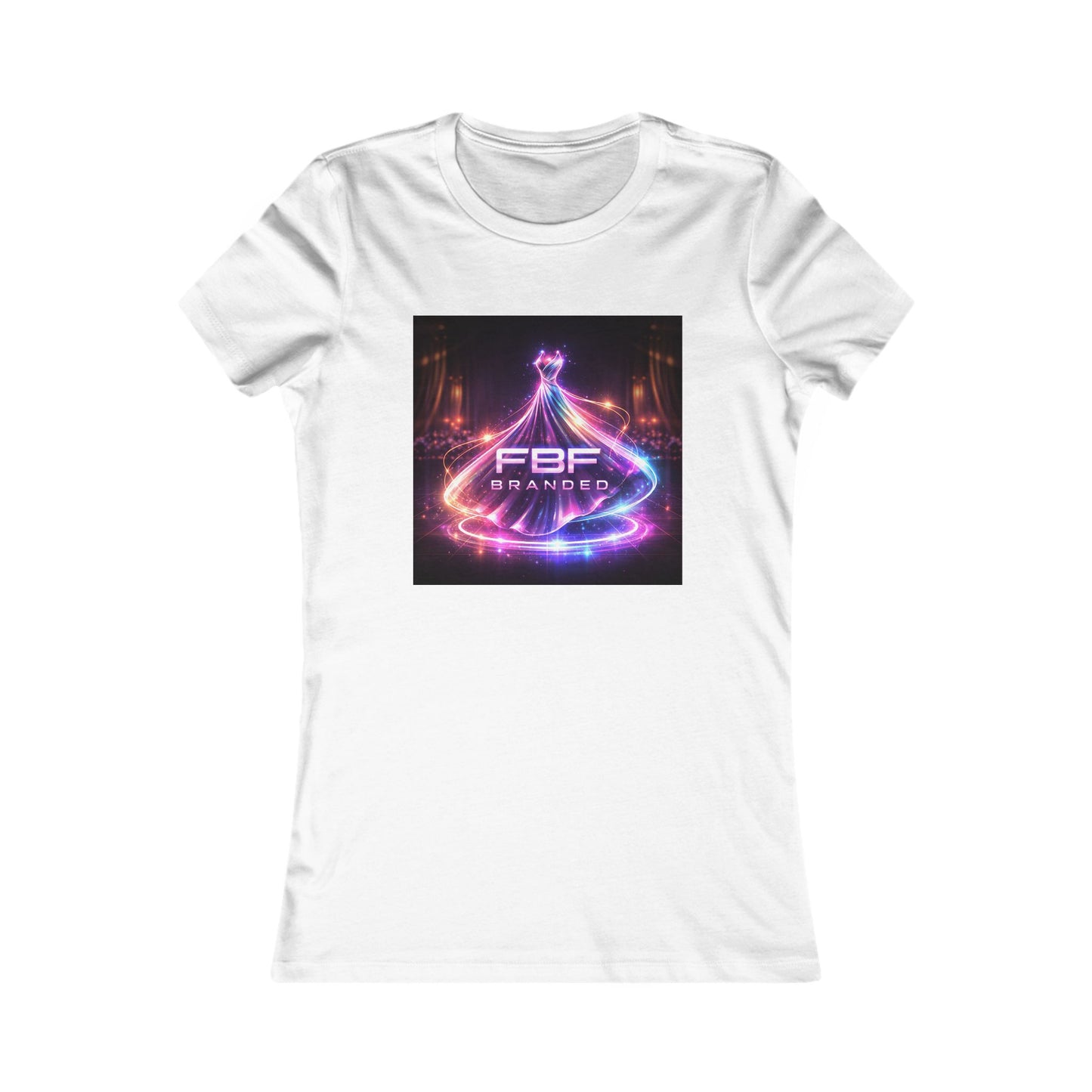 Faith Fall Women's Tee — Neon Holiday Tree Logo
