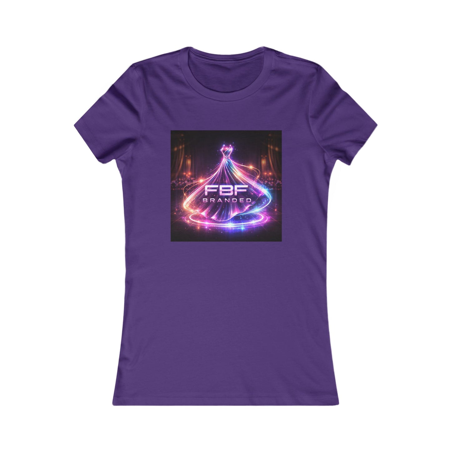 Faith Fall Women's Tee — Neon Holiday Tree Logo