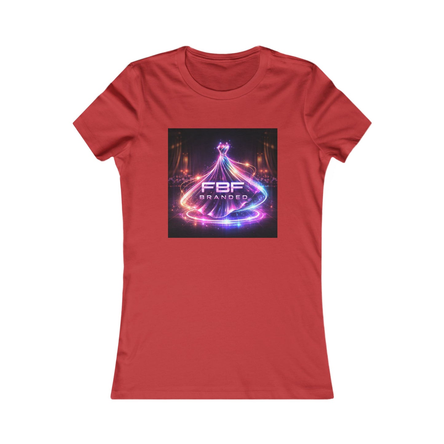 Faith Fall Women's Tee — Neon Holiday Tree Logo