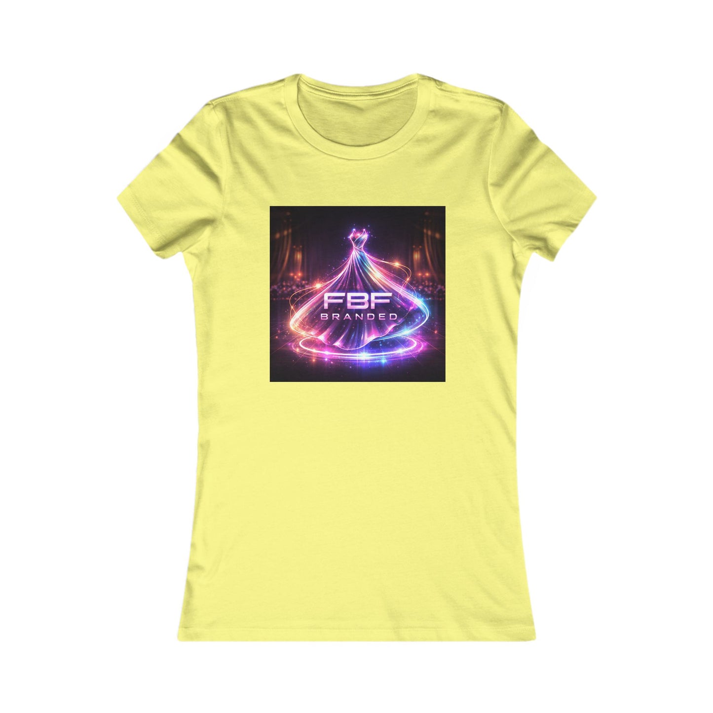 Faith Fall Women's Tee — Neon Holiday Tree Logo