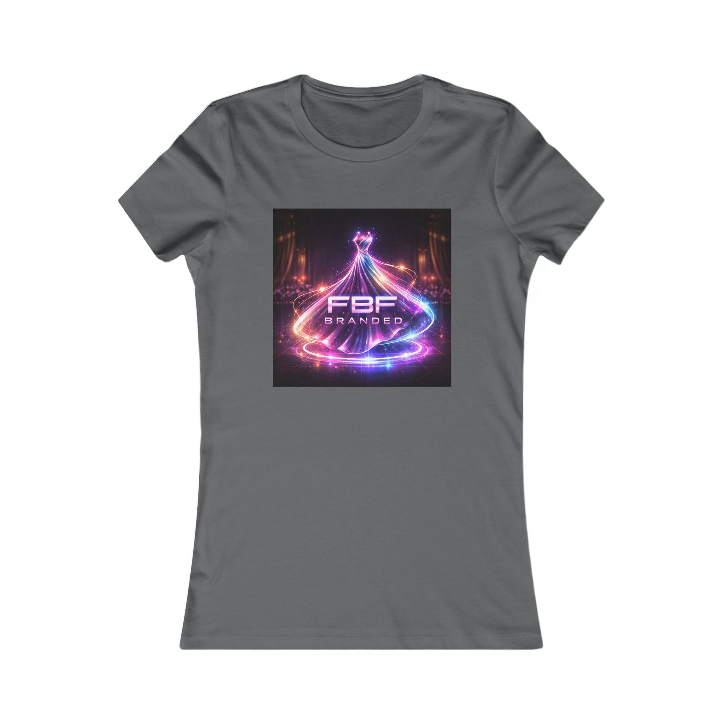 Faith Fall Women's Tee — Neon Holiday Tree Logo