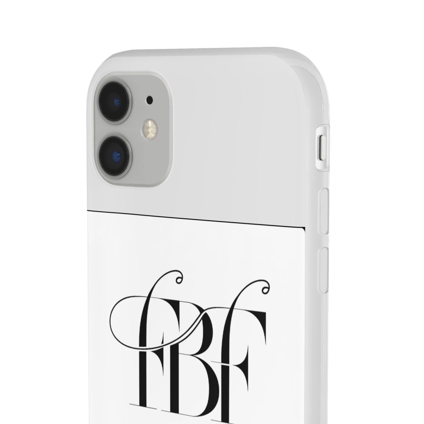 Chic Flexi Phone Case with Fashion Label Design