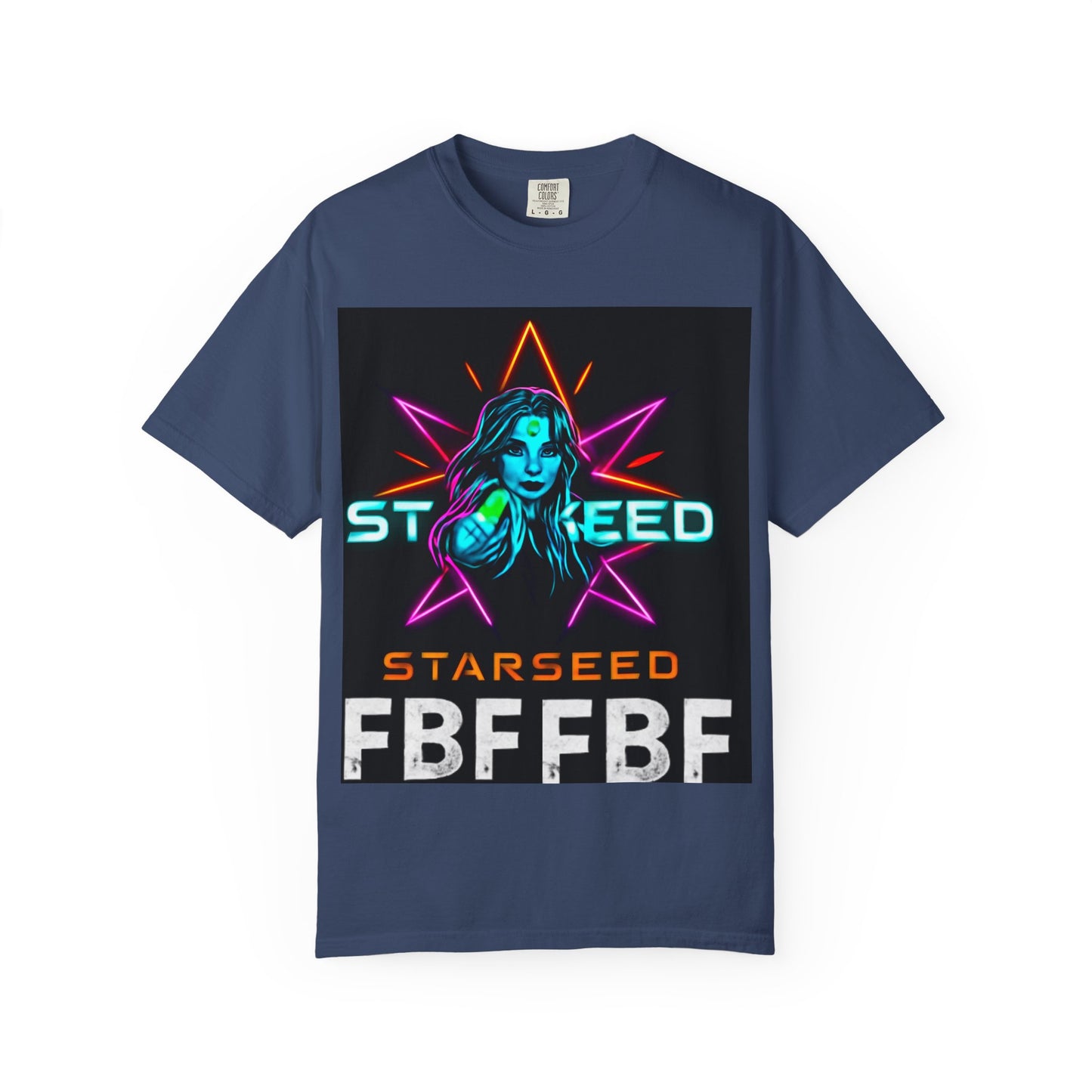 Neon Graphic T-Shirt - Starseed FBF Tee, Unisex Fashion, Cool Gift, Festival Wear, Retro Style, Casual Streetwear
