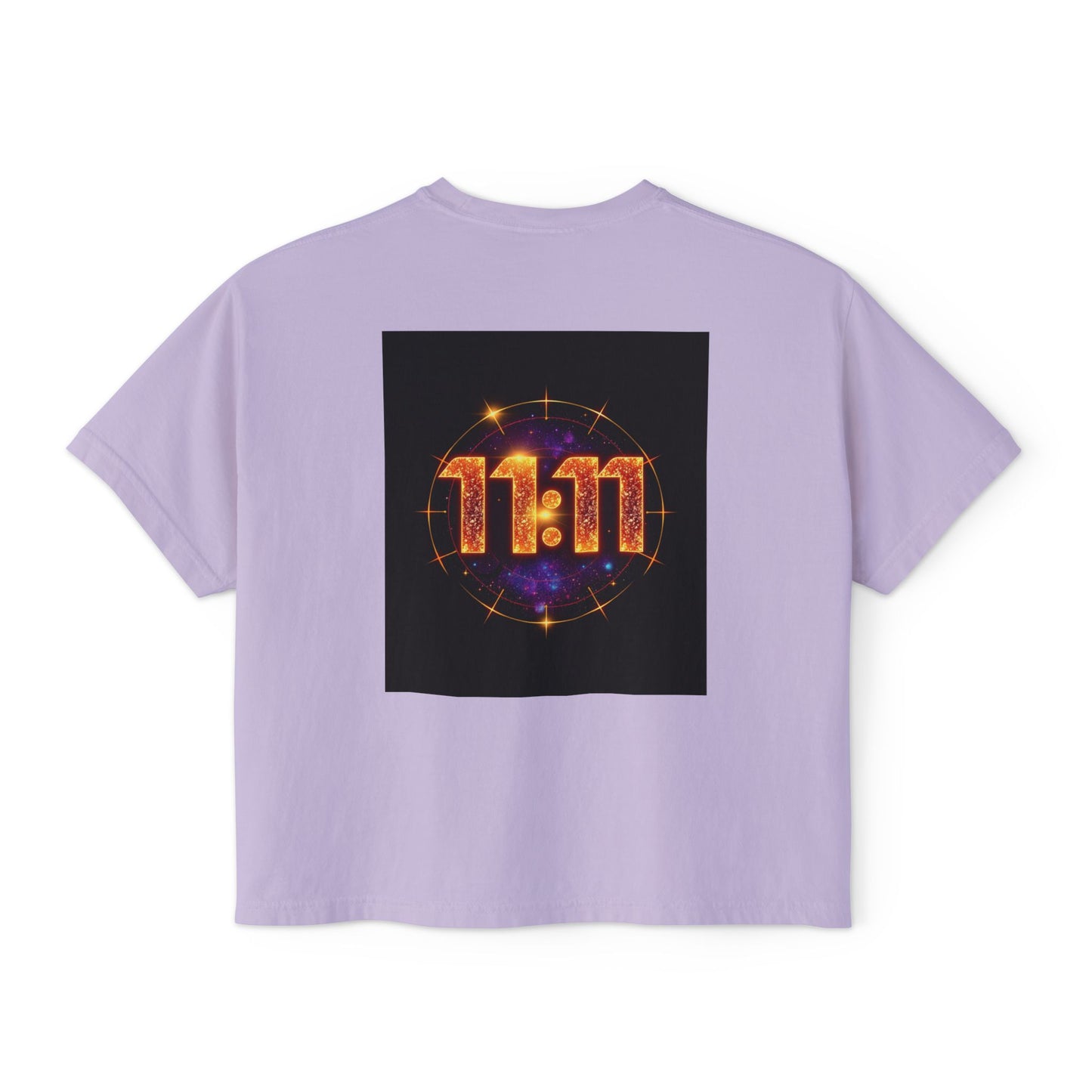 Cosmic 11:11 Women's Boxy Tee - Spiritual Vibes, Astrology Gift, Trendy Summer Tee, Comfortable Everyday Wear