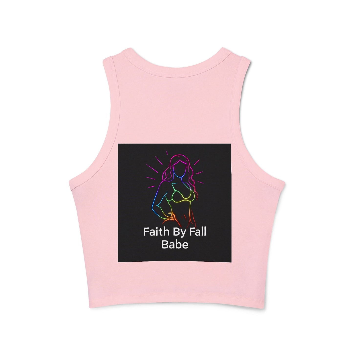 Imperfectly Perfect Racer Tank Top - Inspirational Women's Crop Top, Summer Outfit, Gift for Friends, Casual Wear, Faith Based Apparel