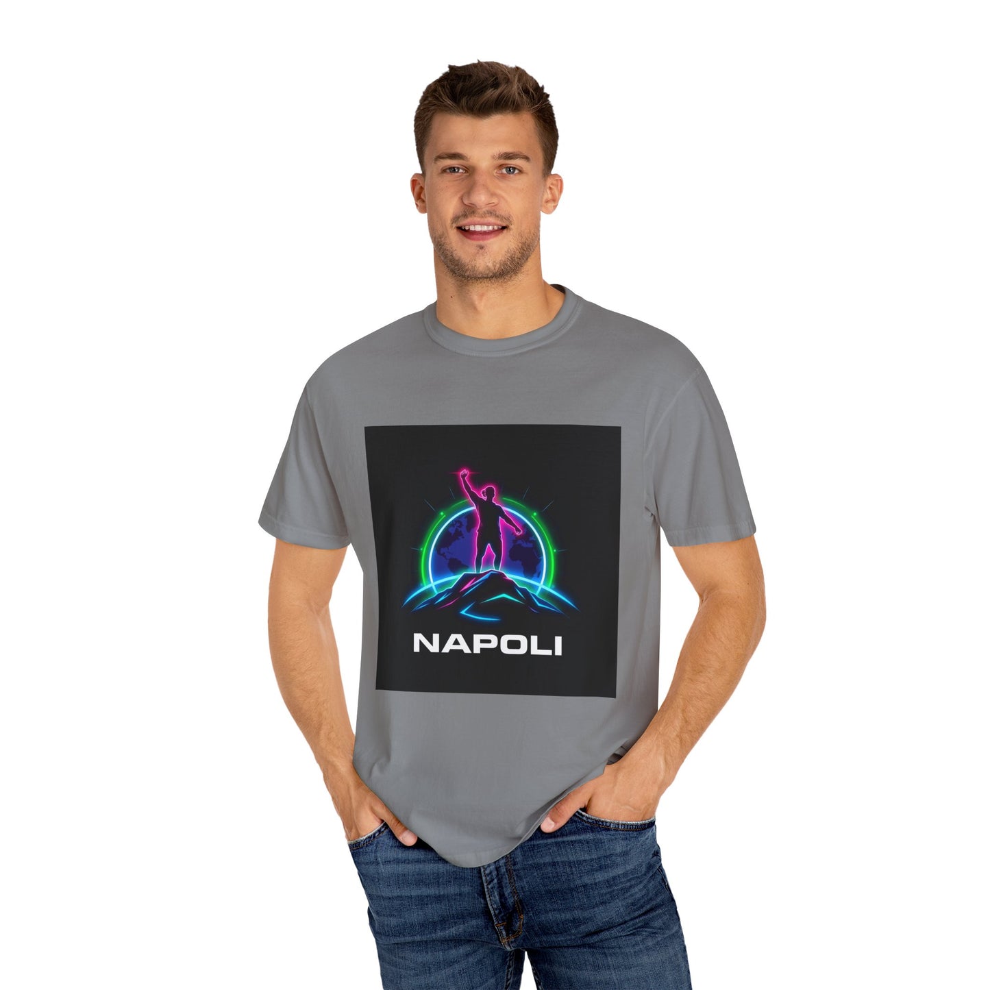 Neon Napoli T-Shirt for Adventurers, Retro Graphic Tee, Perfect for Travelers, Gifts for Him/Her, Cool Streetwear, Casual Outfit