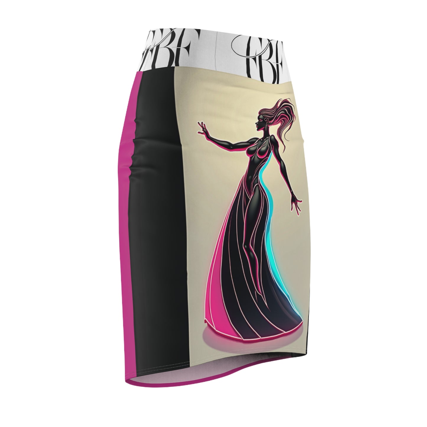 Chic Women's Pencil Skirt, Fashionable Skirt, Elegant Pencil Skirt, Trendy Office Wear, Stylish Night Out Skirt, AOP Skirt