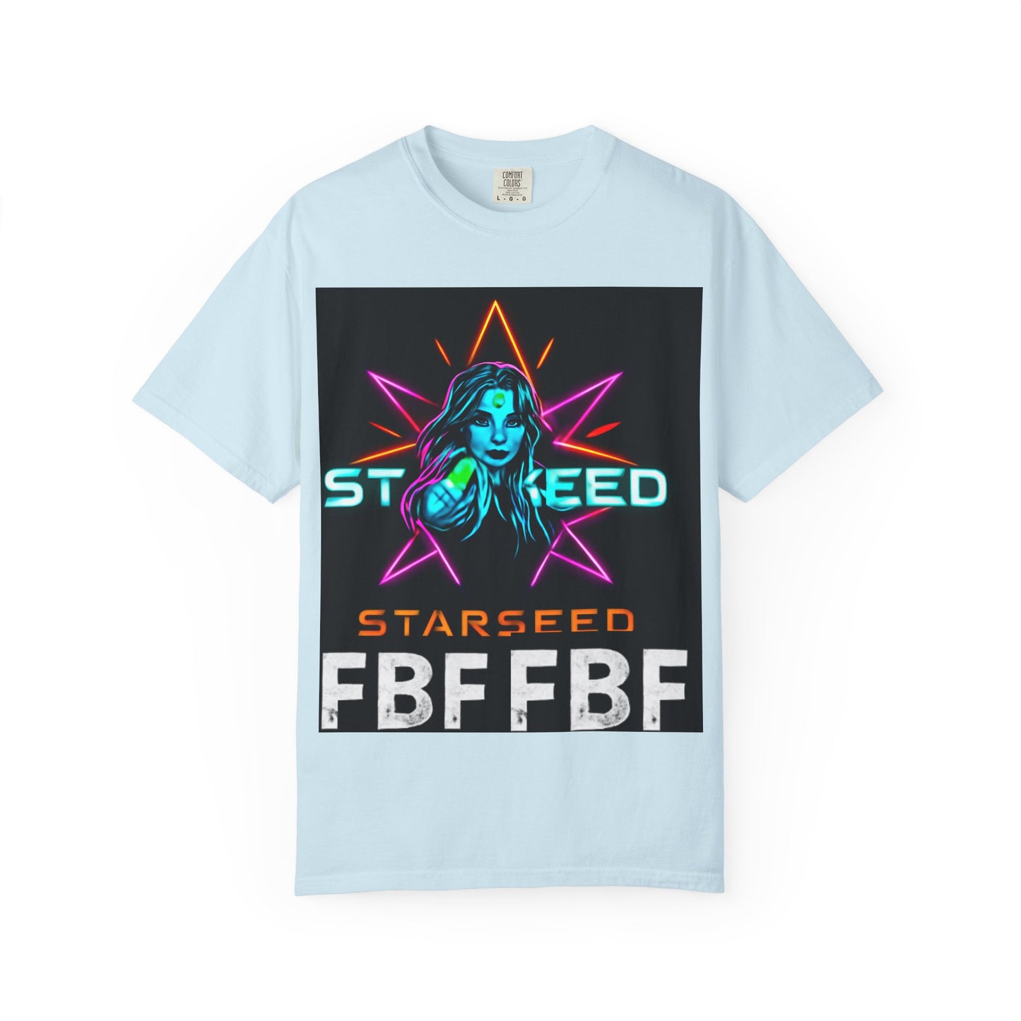 Neon Graphic T-Shirt - Starseed FBF Tee, Unisex Fashion, Cool Gift, Festival Wear, Retro Style, Casual Streetwear