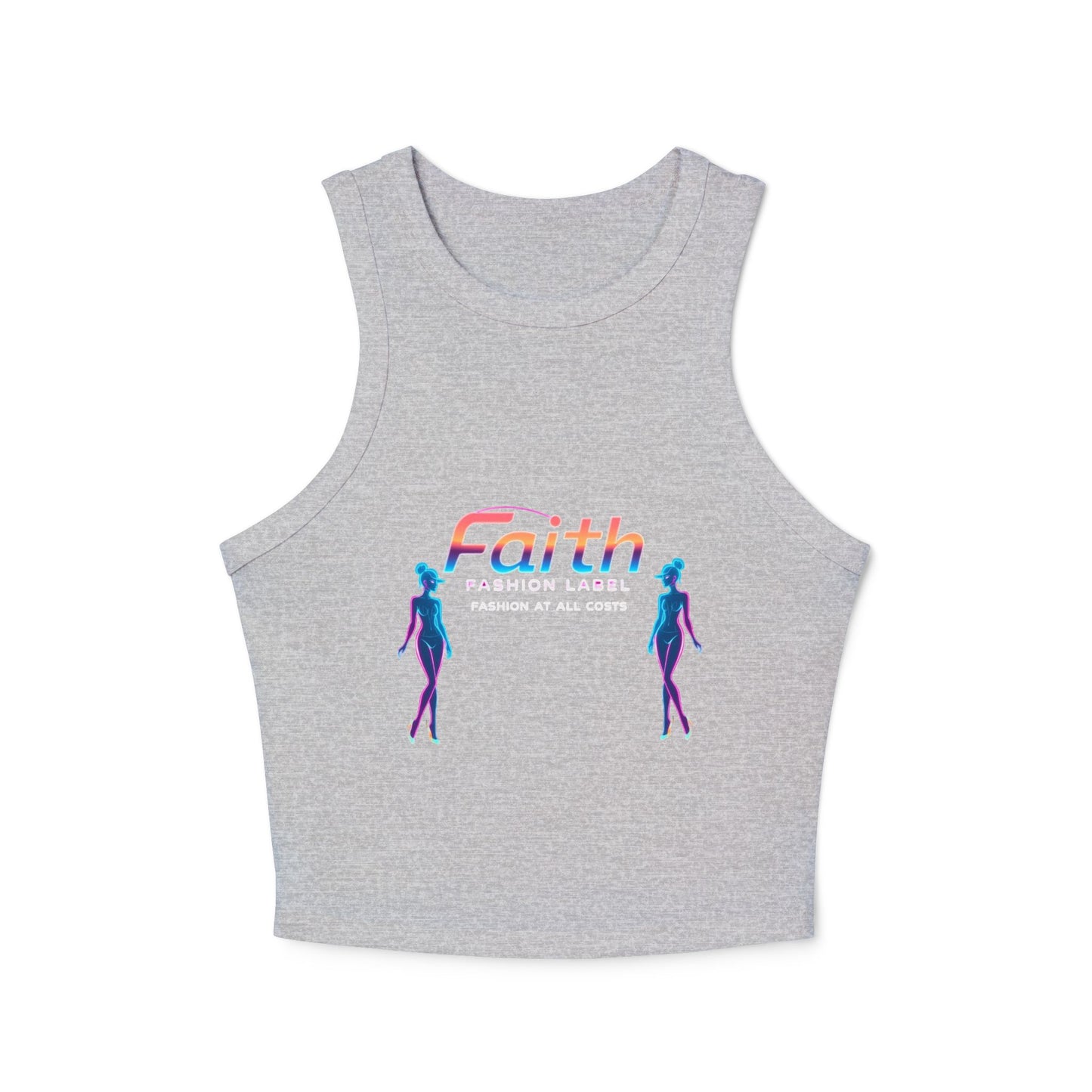 Women's Faith Racer Tank Top, Summer Top, Yoga Clothes, Casual Wear, Gift for Her, Festival Outfit