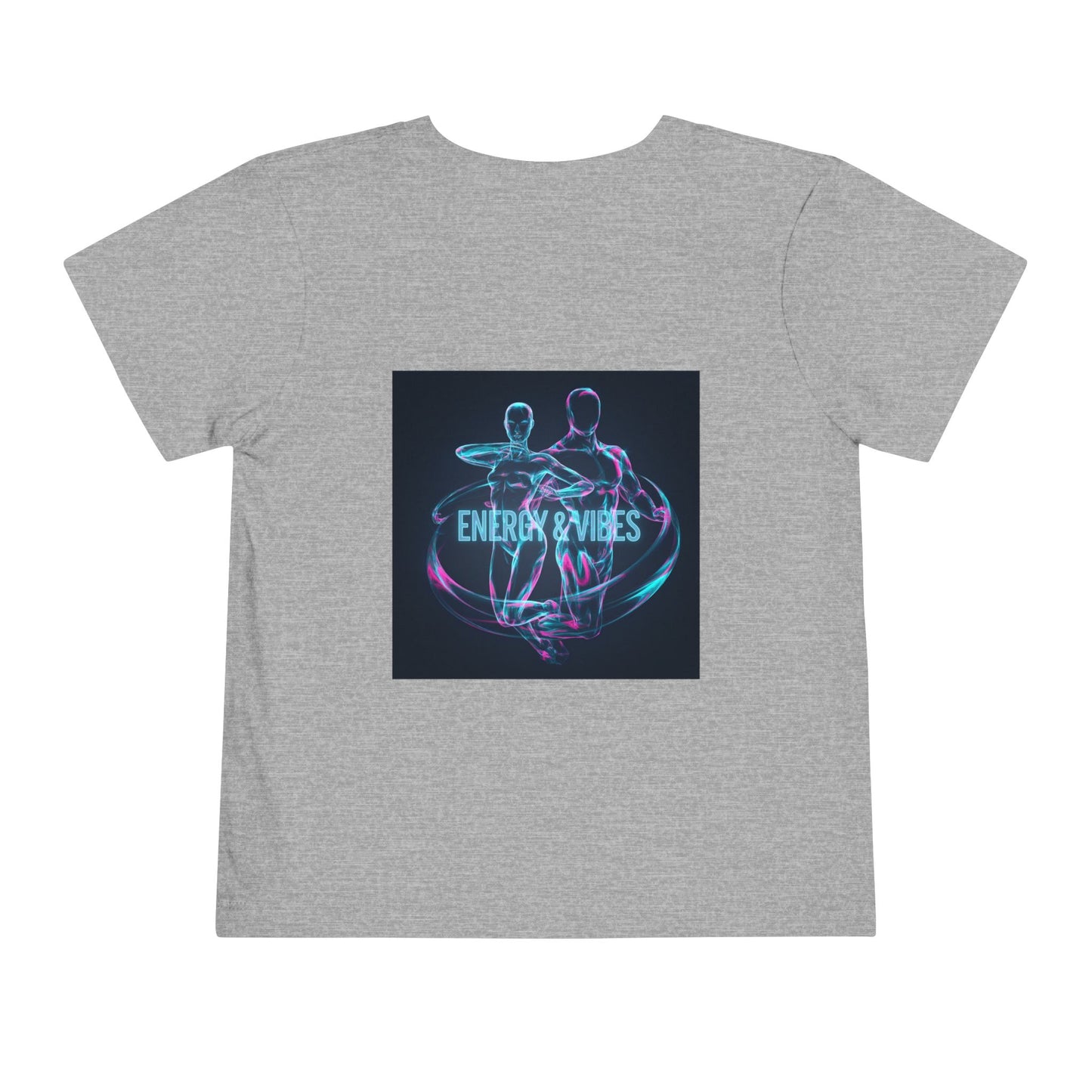 Toddler Tee — Energy & Vibes Neon Dance Graphic