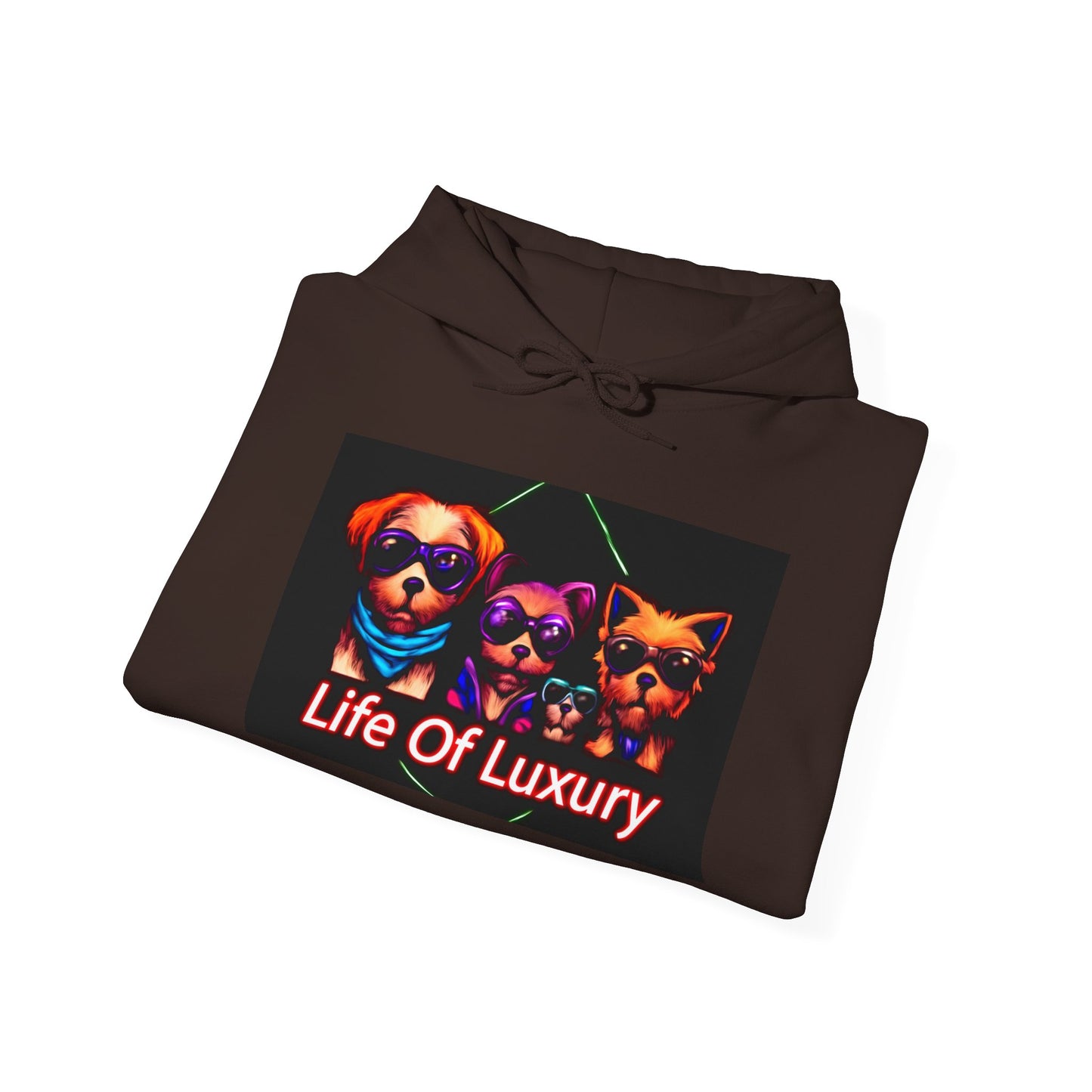 Luxury Life Unisex Hoodie - Cozy Sweatshirt for Pet Lovers, Gift for Birthdays, Everyday Wear, Chill Vibes, FBF Collection