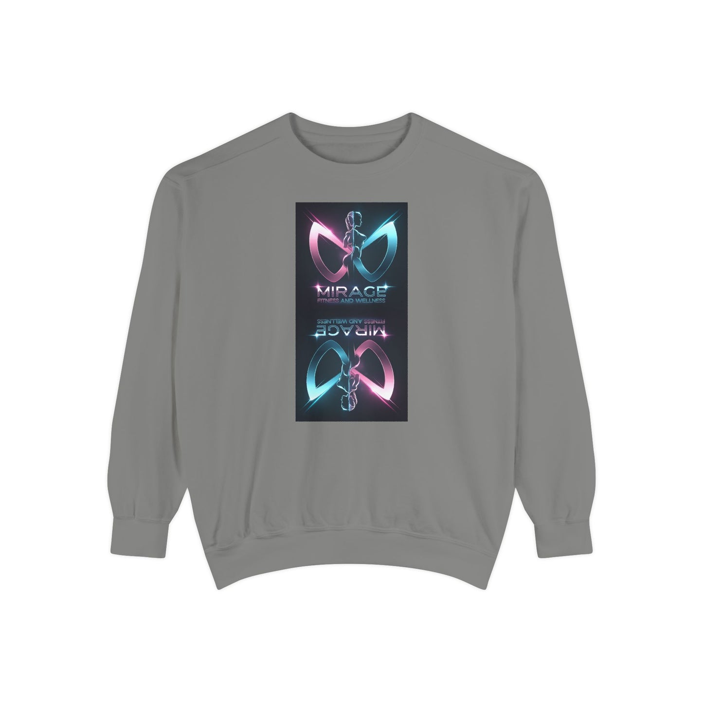 Retro Neon Mirage Sweatshirt — 'Mirage' Vaporwave Graphic Crewneck