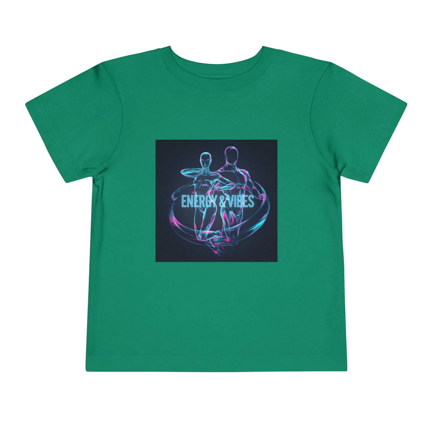 Toddler Tee — Energy & Vibes Neon Dance Graphic