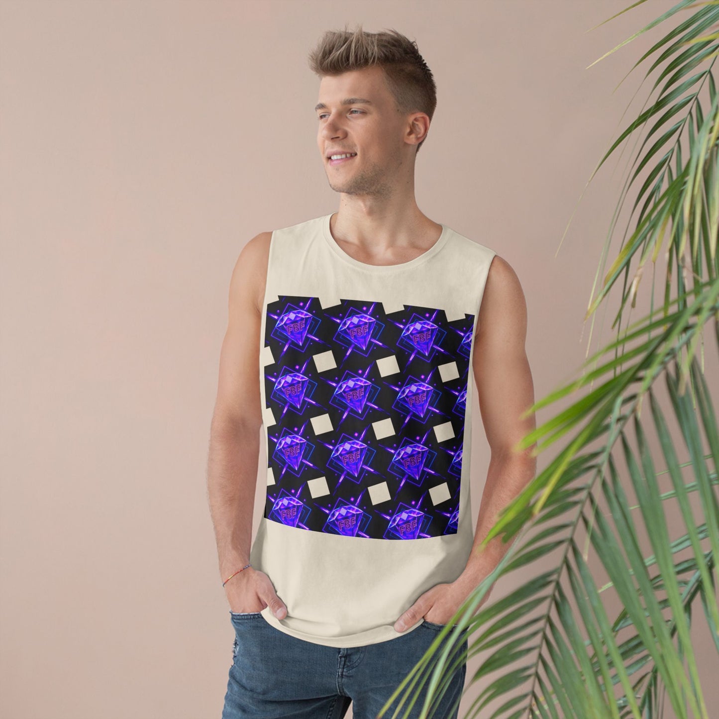 Unisex Graphic Tank Top, Trendy Summer Wear, Perfect for Festivals, Casual Outings, Vibrant Pattern Top, Comfortable Everyday Style