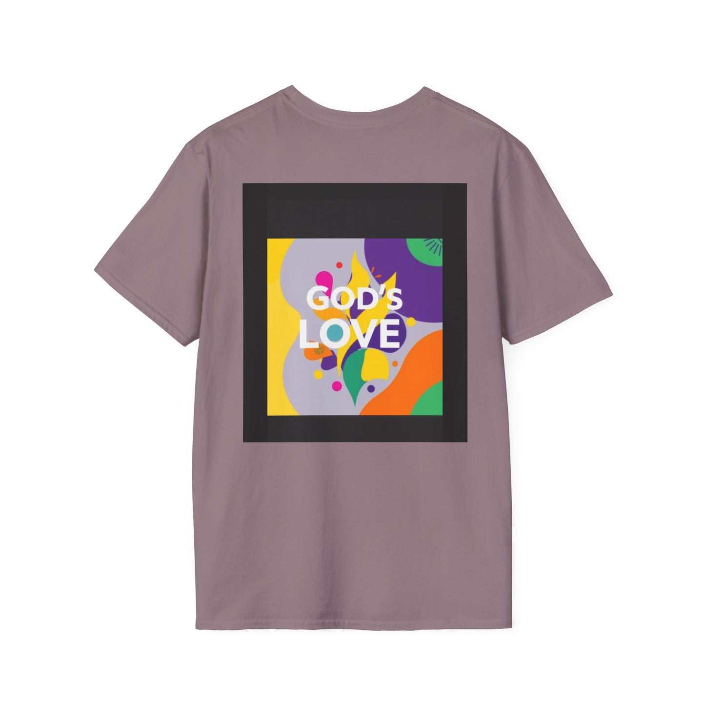 Unisex Softstyle T-Shirt with God's Love Design, Faith Shirt, Inspirational Tee, Christian Apparel, Gift for Believers, Everyday Wear