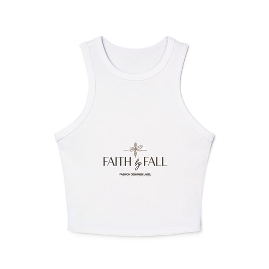 Faith & Fall Women’s Racer Tank Top | Motivational Top, Fall Fashion, Casual Wear, Unique Gift for Women, Inspirational Apparel