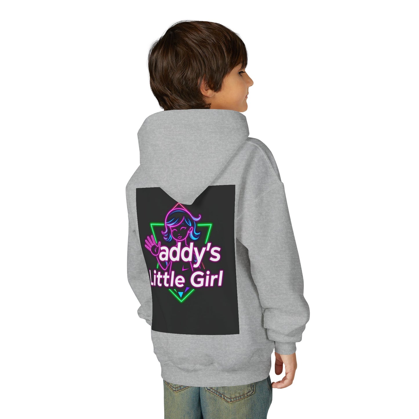 Daddy's Little Girl Hoodie, Cozy Youth Sweatshirt, Cute Gift for Dads, Kids Sweatshirt, Family Celebration Apparel