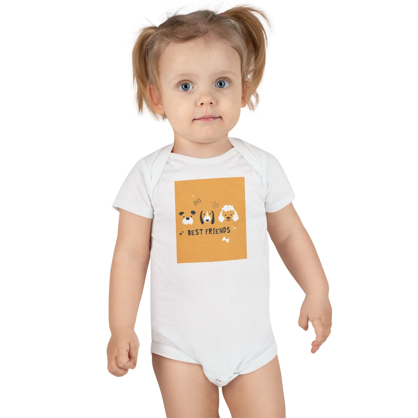 Best friends doggie Baby Short Sleeve Onesie®