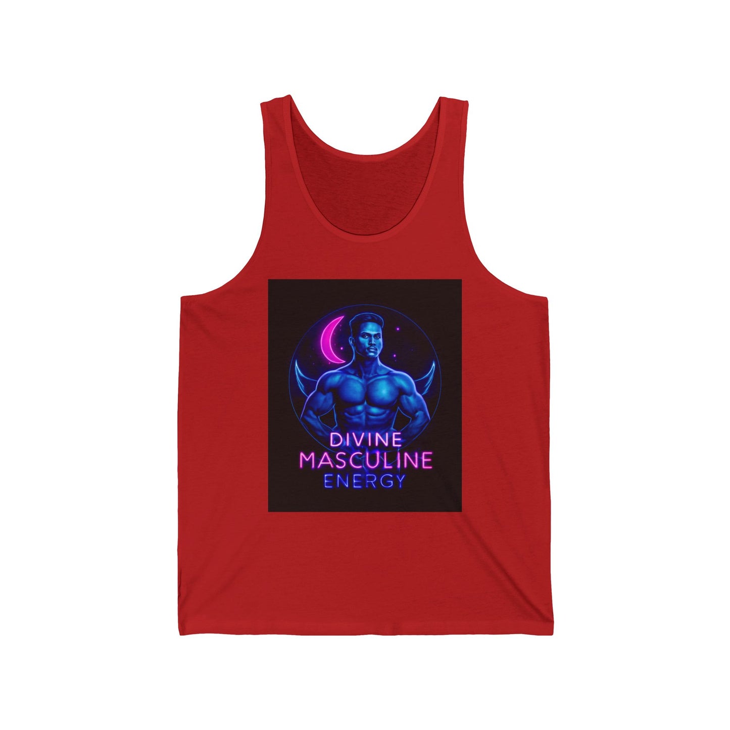 Divine Masculine Energy Tank Top | Unisex Jersey Apparel | Fitness Wear, Gift for Him, Casual Summer Attire, Spiritual Clothing, [...]