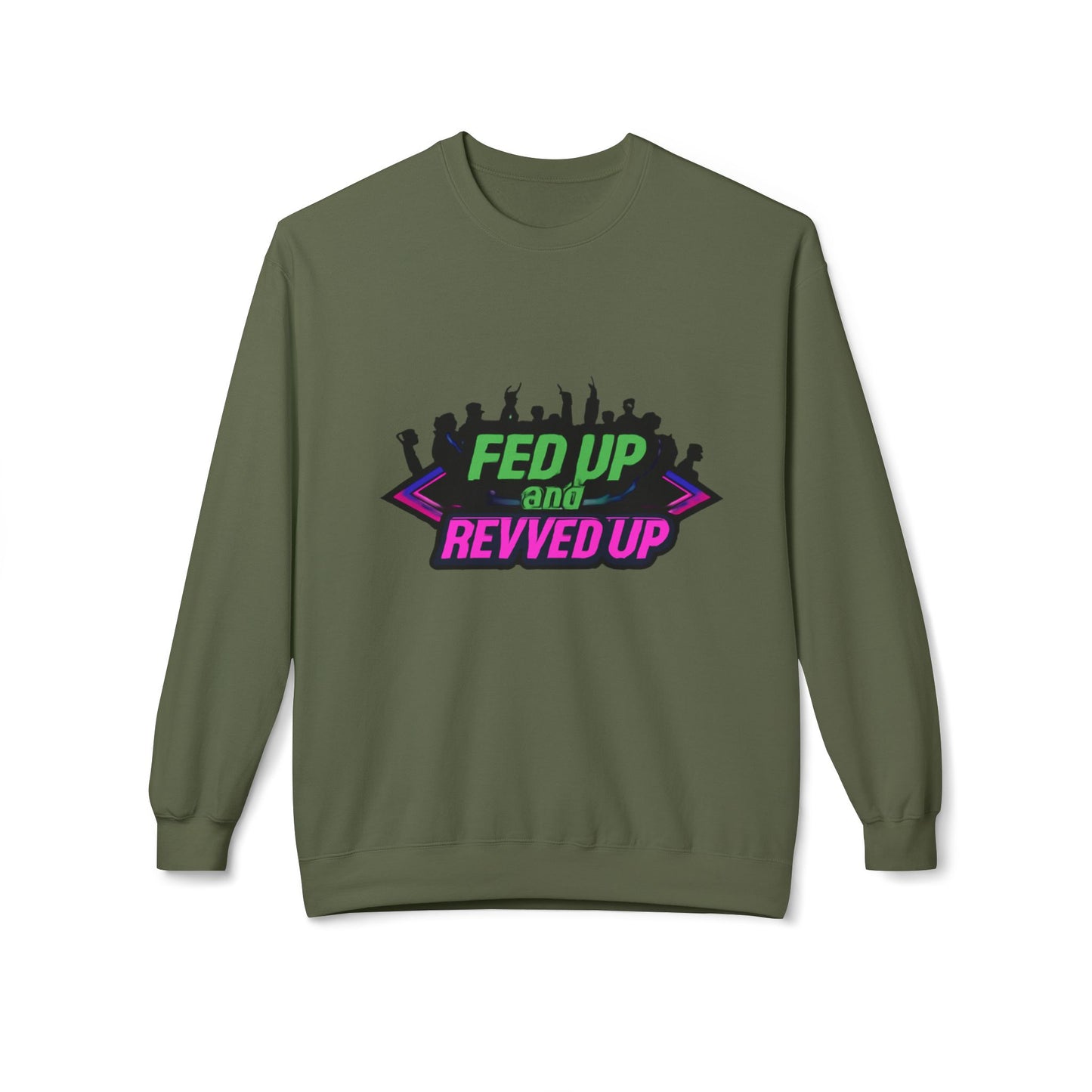 Empowered Message Crewneck Sweatshirt, Unisex Fleece, Activism Sweatshirt, Political Apparel, Comfortable Streetwear