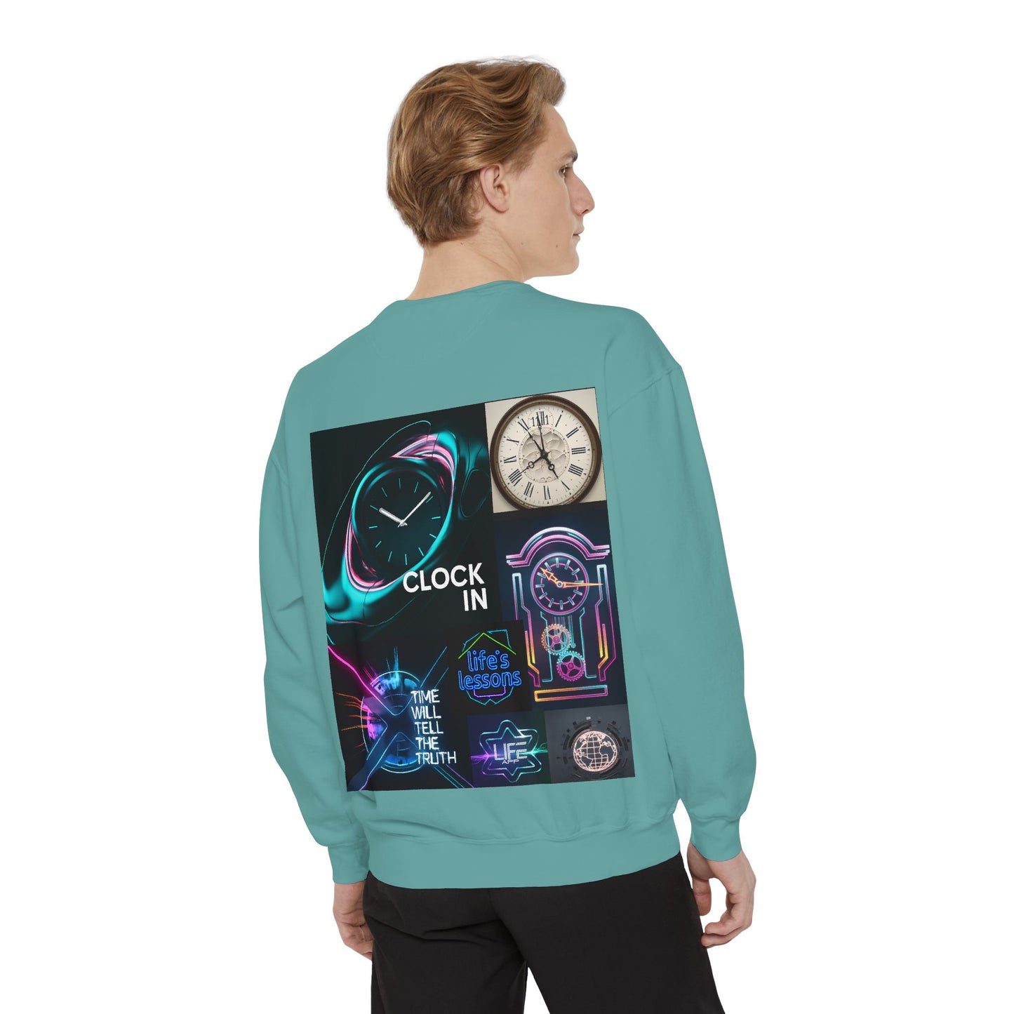Retro Neon Clock Sweatshirt