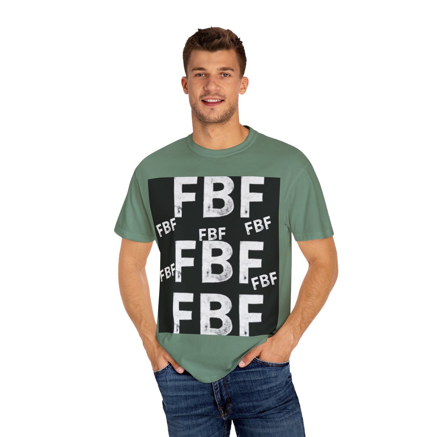 FBF Garment-Dyed Unisex T-shirt, Casual Wear, Graphic Tee, Street Style, Gift for Friends, All Occasions