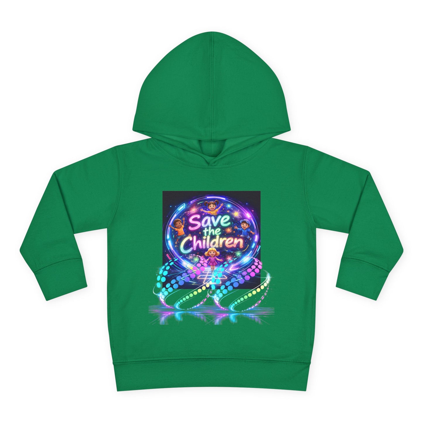 Save the Children Toddler Hoodie — Colorful Neon FBF Charity Pullover