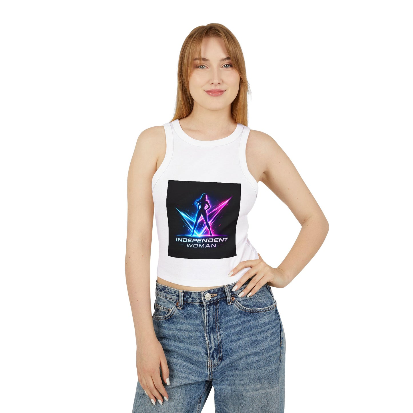 Women's Micro Rib Racer Tank Top