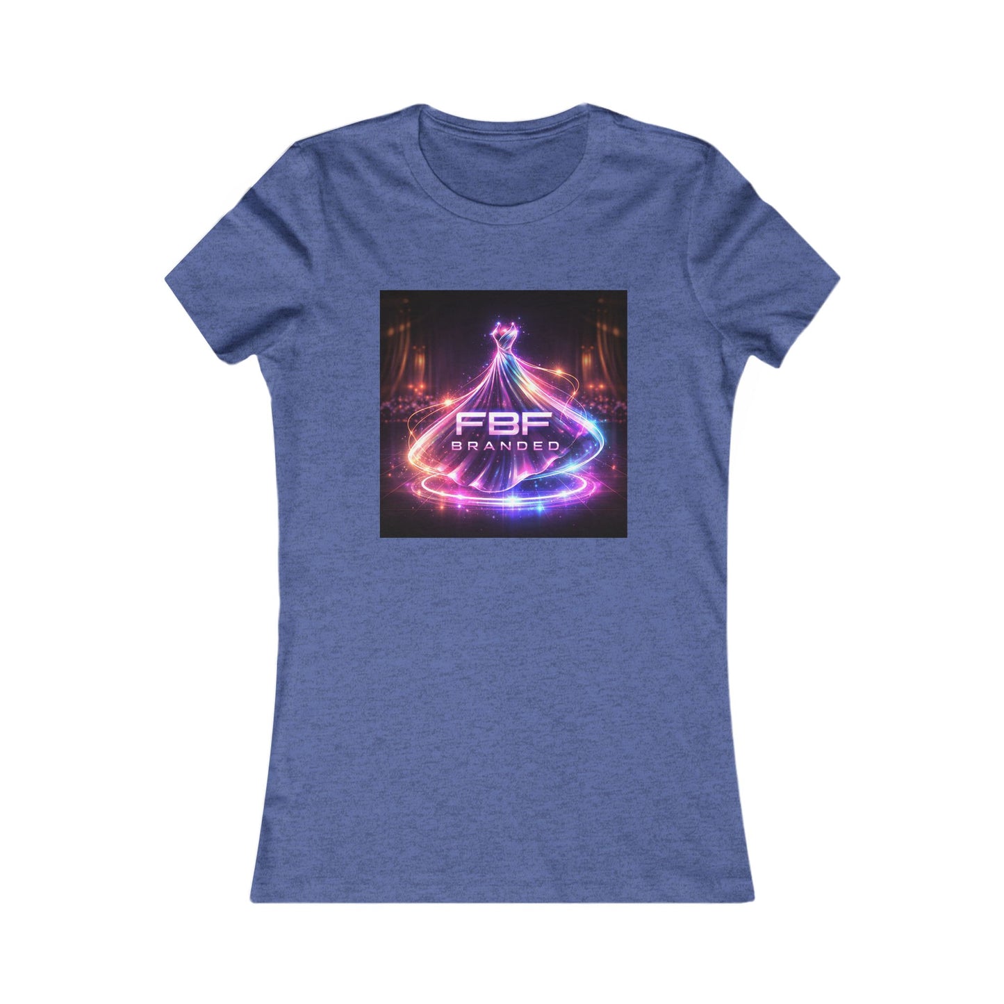 Faith Fall Women's Tee — Neon Holiday Tree Logo