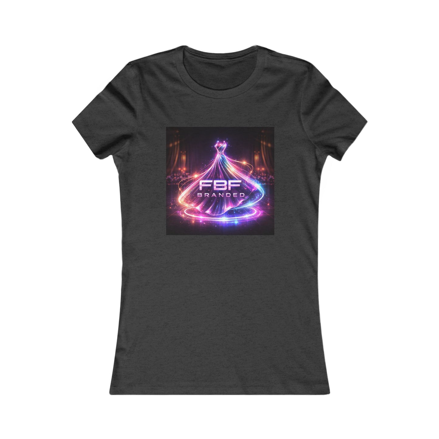 Faith Fall Women's Tee — Neon Holiday Tree Logo
