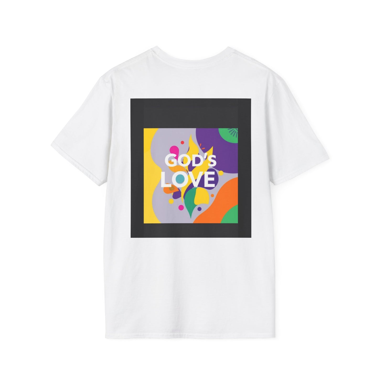 Unisex Softstyle T-Shirt with God's Love Design, Faith Shirt, Inspirational Tee, Christian Apparel, Gift for Believers, Everyday Wear