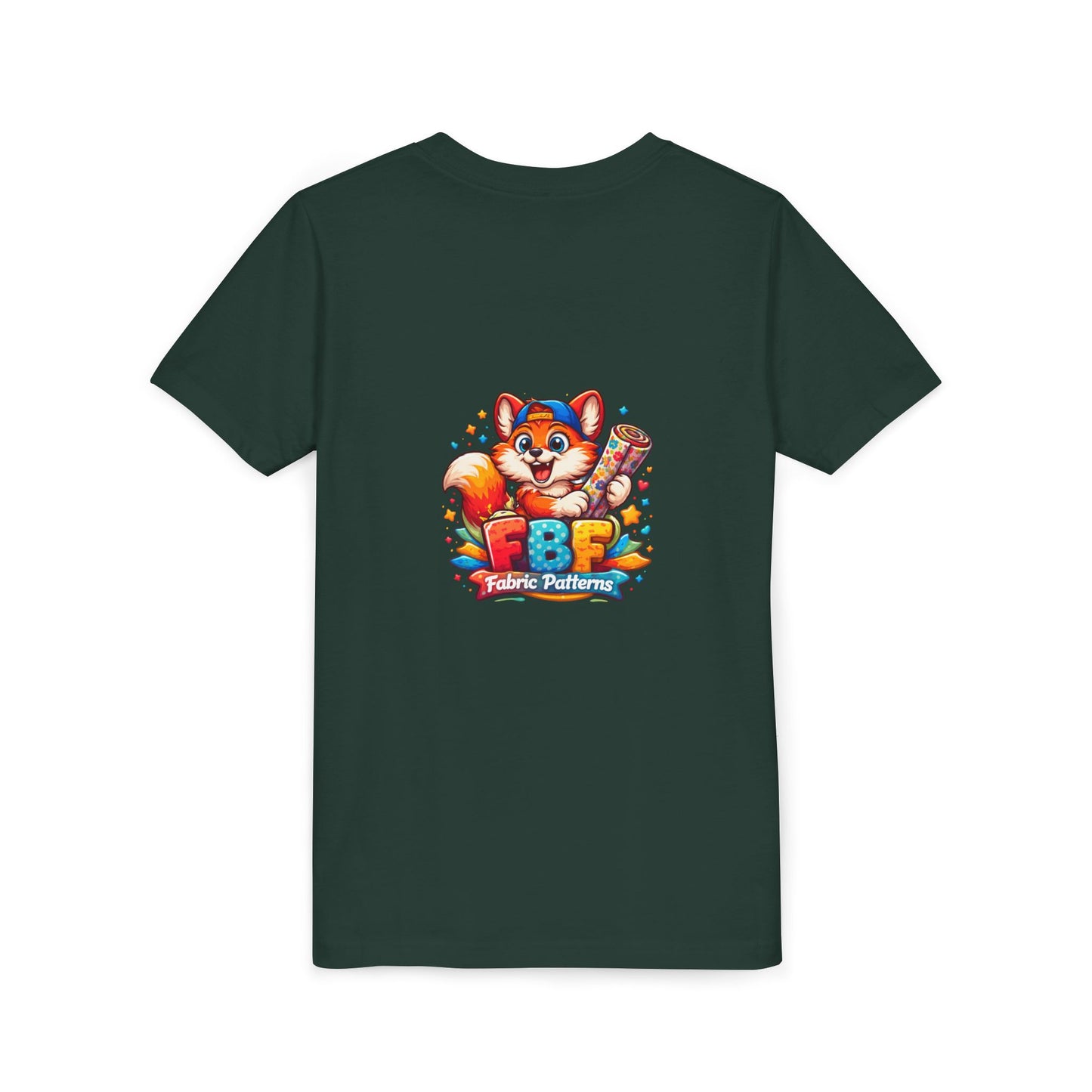 Youth Tee — Colorful Cartoon Fox 'FBF' Logo Kids Shirt