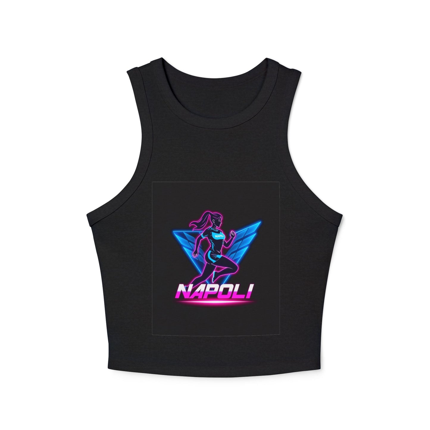 Vintage Napoli Racer Tank Top for Women, Trendy Summer Top, Athletic Wear, Casual Beach Outfit, Retro Graphic Competitive Apparel
