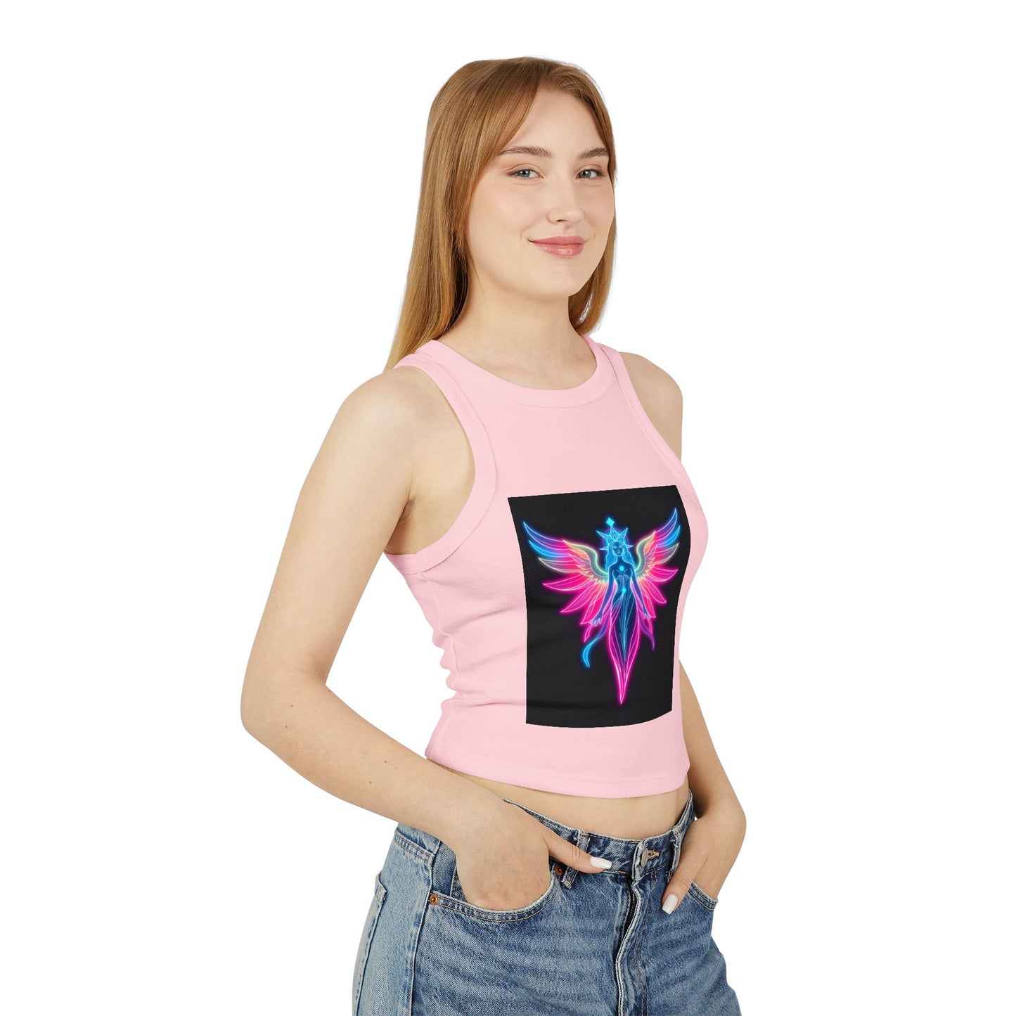 Women's Micro Rib Racer Tank Top