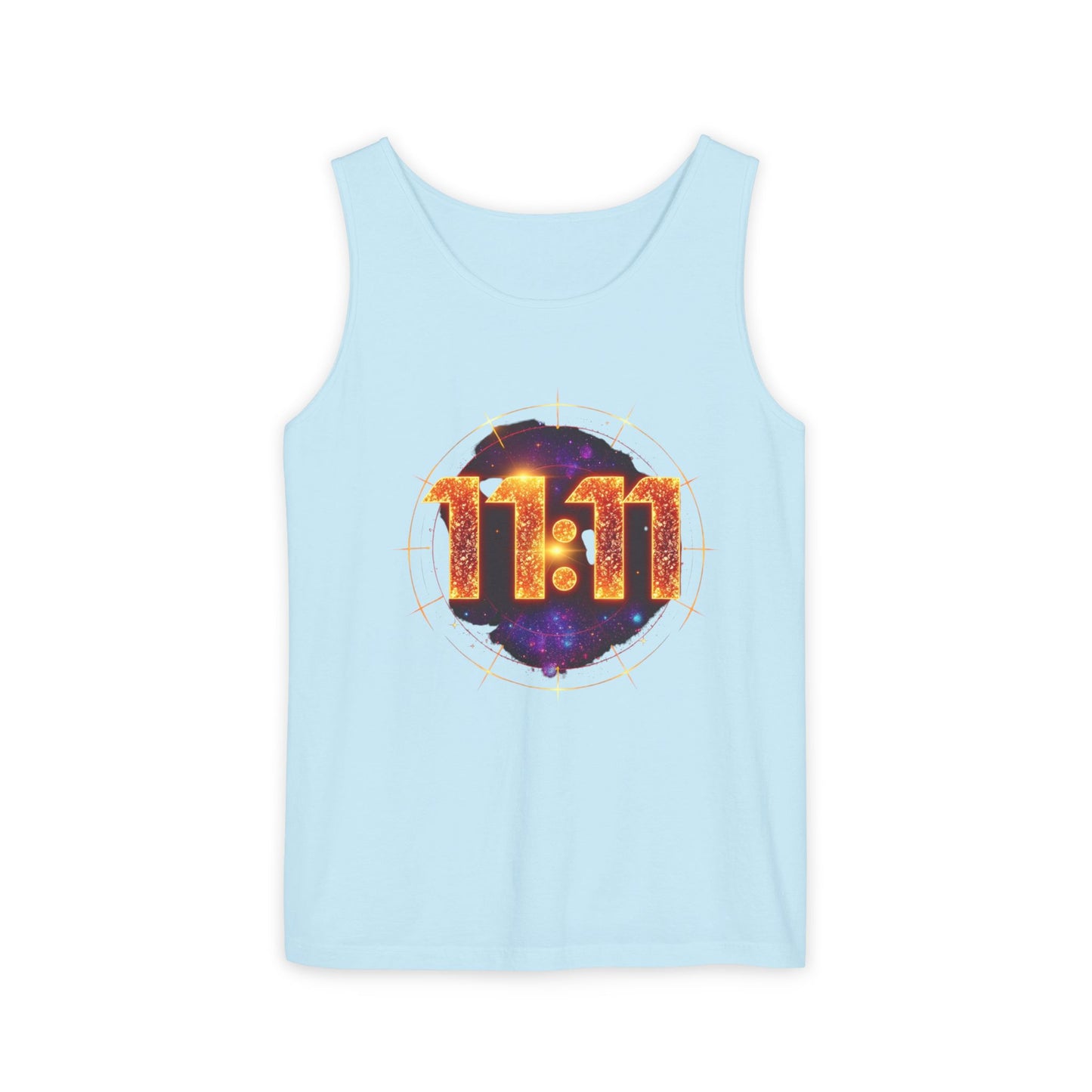 Celestial Glow Tank Top - 11:11 Design, Unisex, Festival Wear, Summer Style, Spiritual Gift, Casual Comfort
