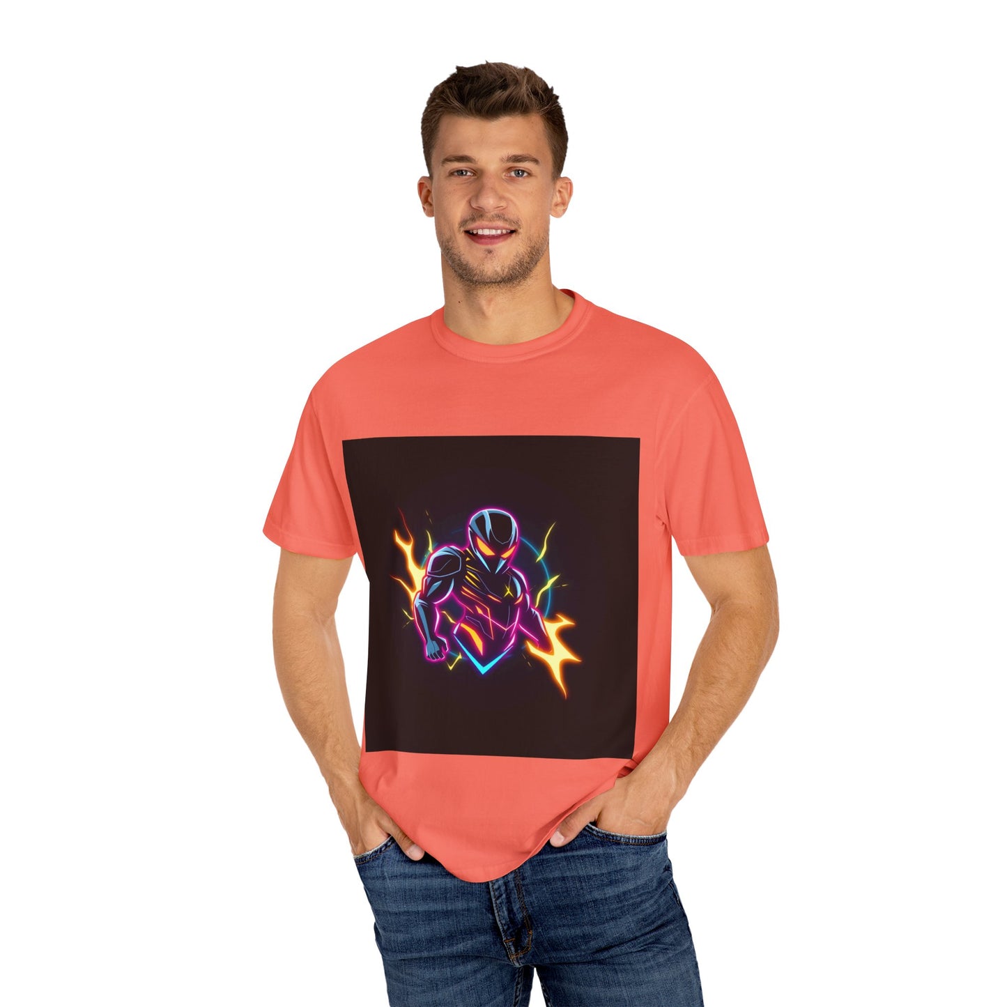 Vibrant Unisex Graphic T-Shirt, Cosmic Dreams Tee, Retro Neon Shirt, Stylish Casual Wear, Gift for Gamers & Dreamers