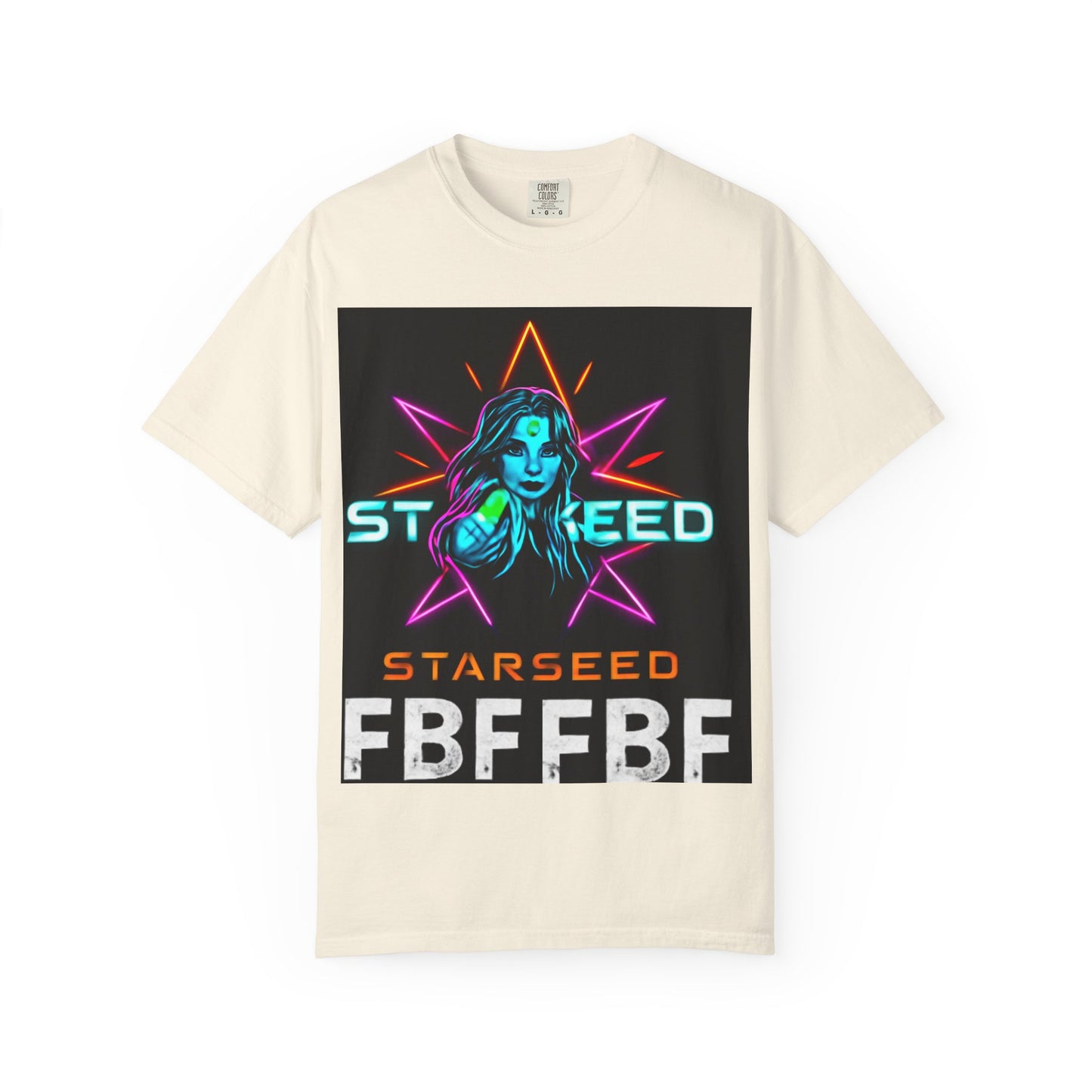 Neon Graphic T-Shirt - Starseed FBF Tee, Unisex Fashion, Cool Gift, Festival Wear, Retro Style, Casual Streetwear