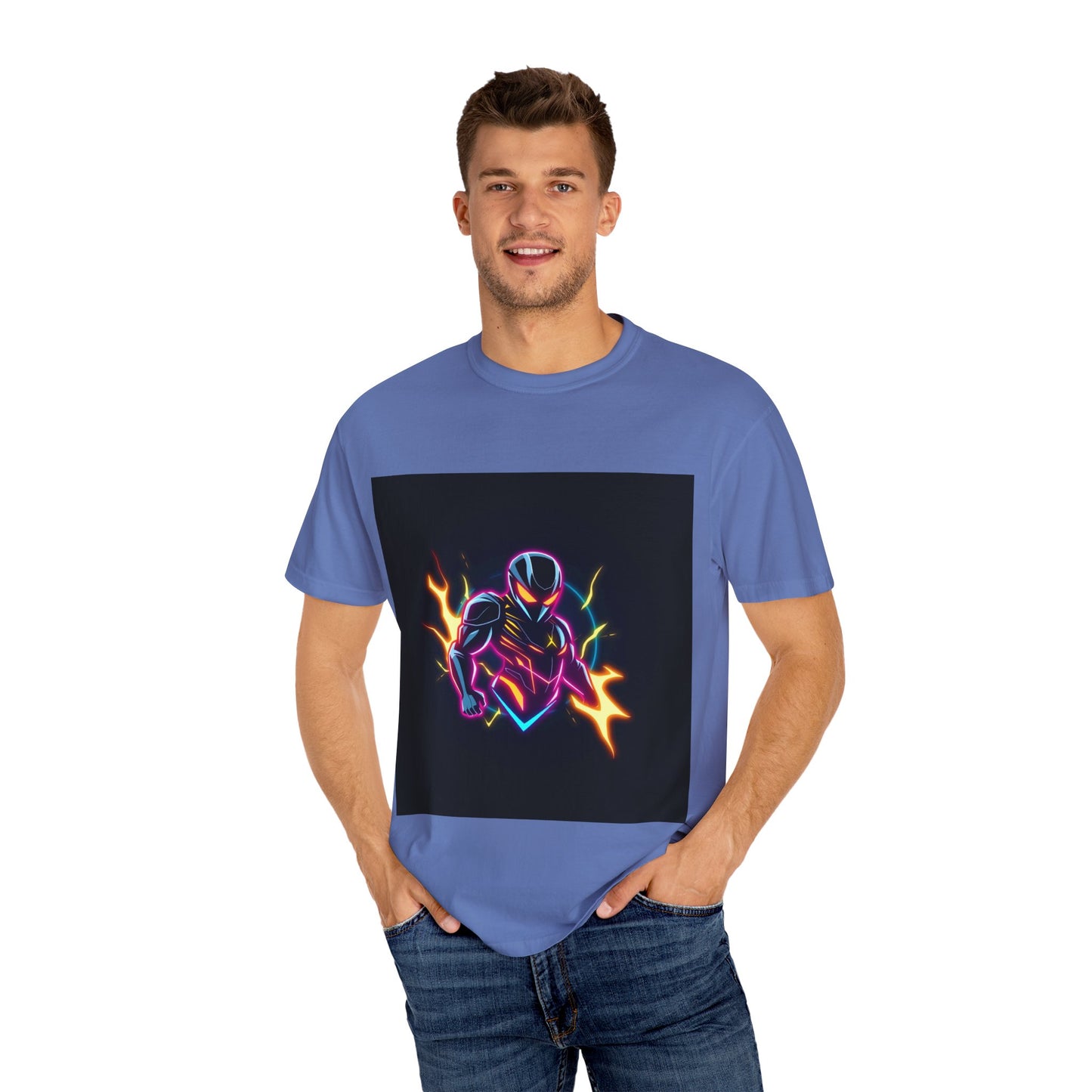 Vibrant Unisex Graphic T-Shirt, Cosmic Dreams Tee, Retro Neon Shirt, Stylish Casual Wear, Gift for Gamers & Dreamers