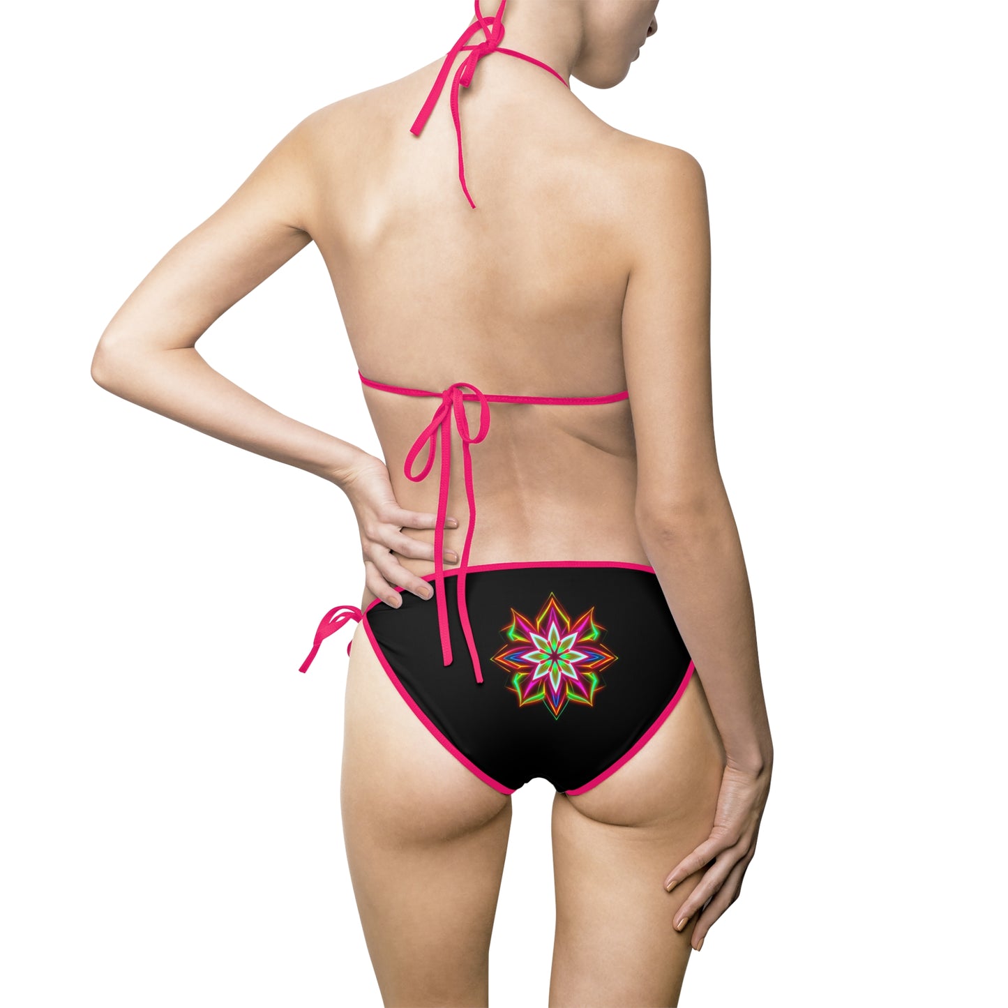 Vibrant Floral Women's Bikini Swimsuit, Beachwear, Pool Party, Summer Vacation, Swimsuit Set, AOP Bikini, Swimwear