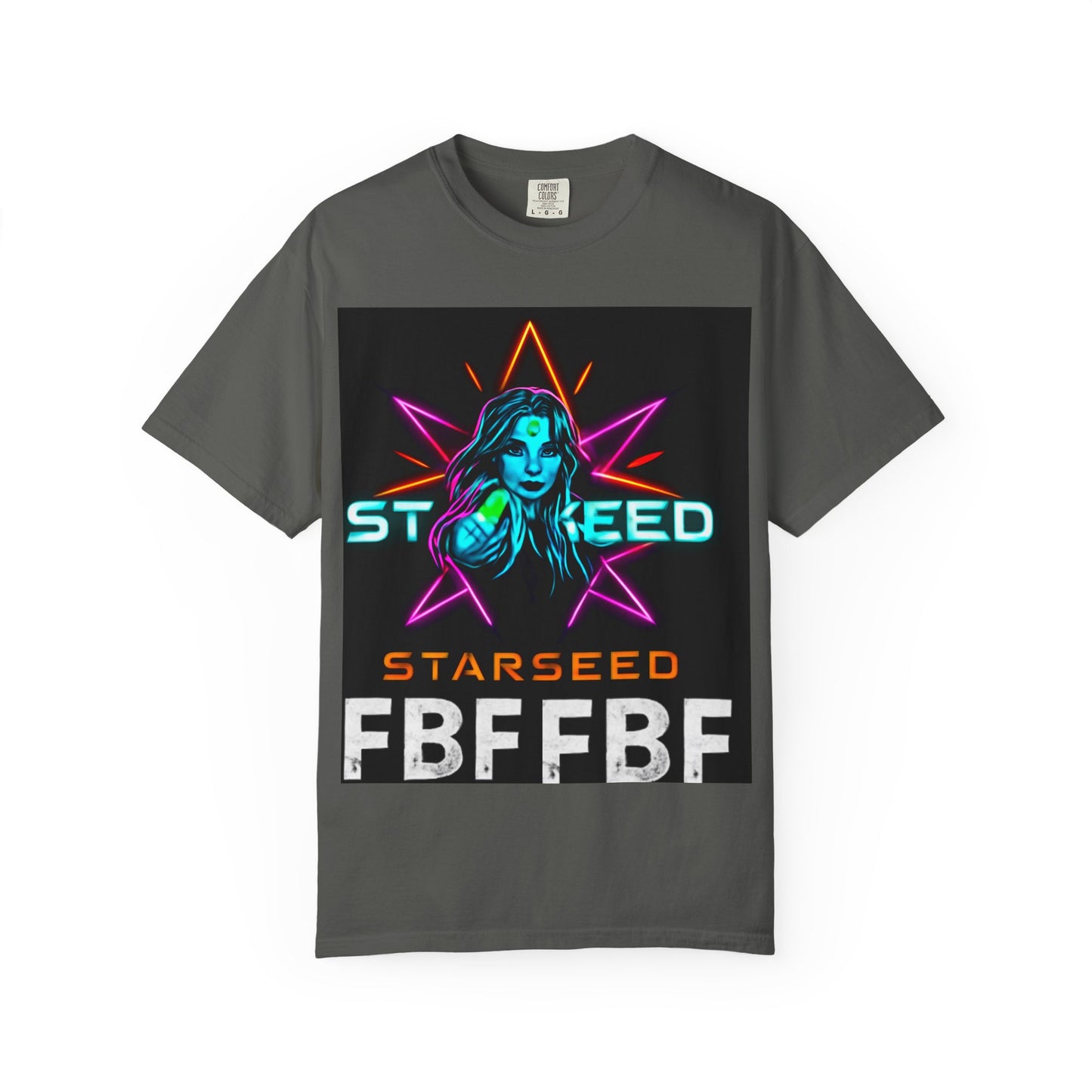 Neon Graphic T-Shirt - Starseed FBF Tee, Unisex Fashion, Cool Gift, Festival Wear, Retro Style, Casual Streetwear