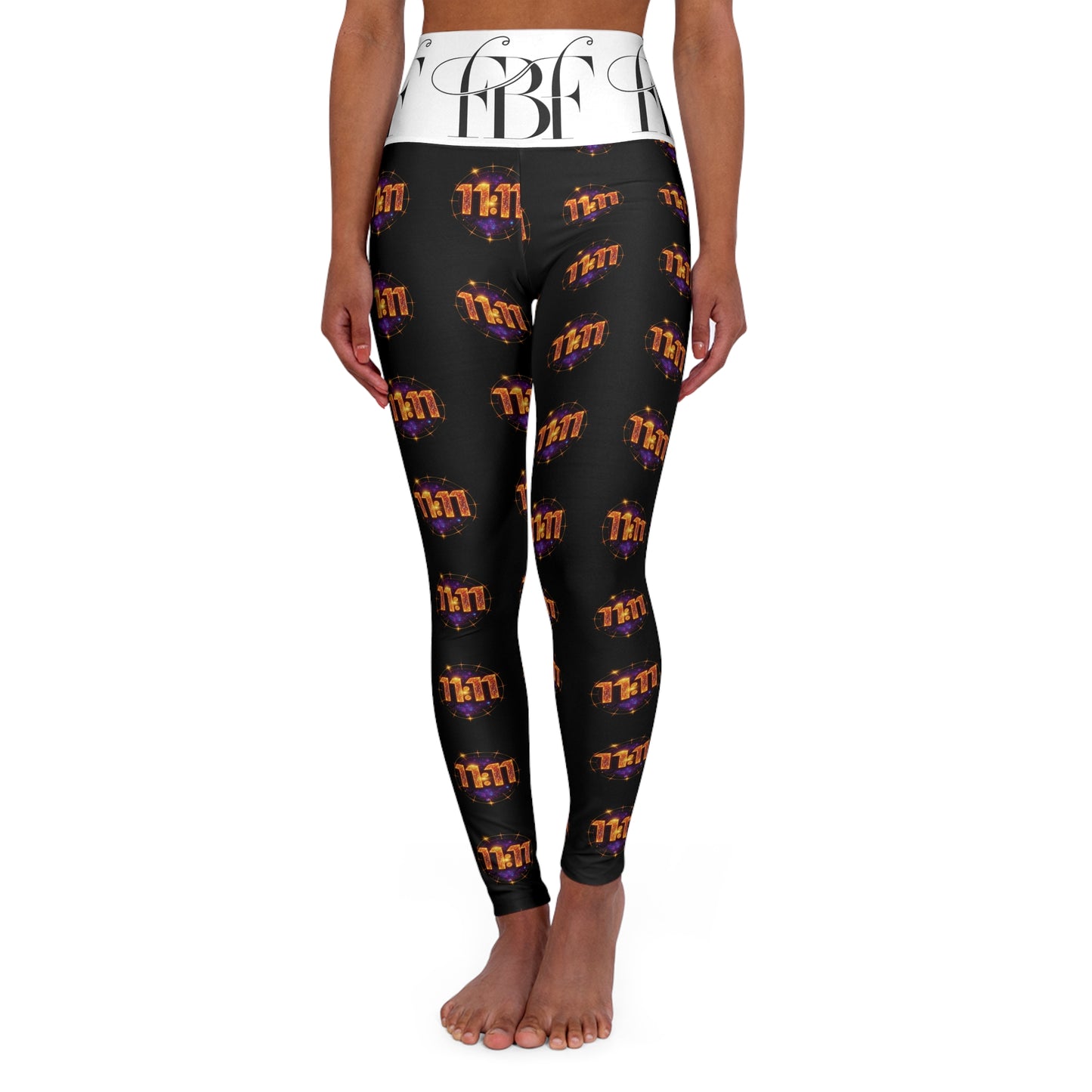 High Waisted Yoga Leggings with Bold Print, Fitness Wear, Active Leggings, Yoga Fashion, Stylish Workout Gear, Gift for Yogis, [...]