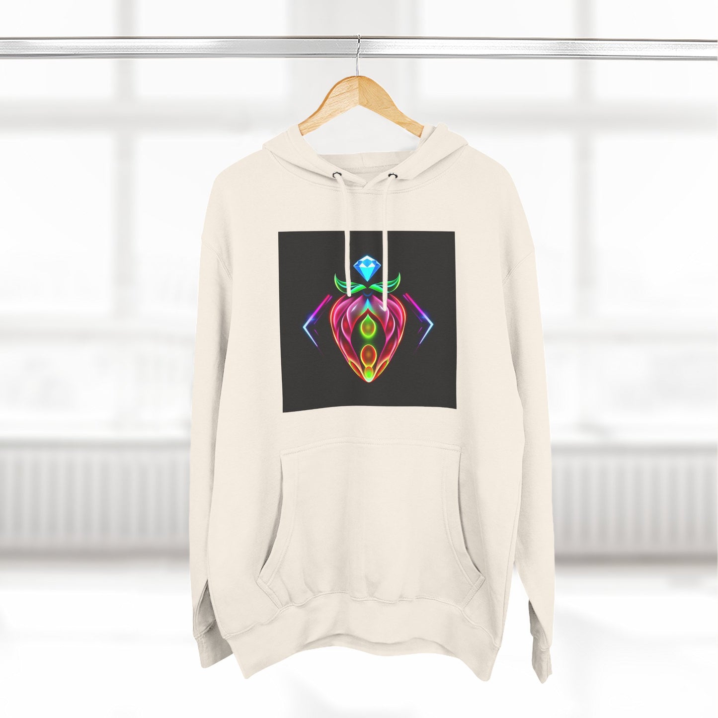 Vibrant Art Hoodie, Colorful Fleece Hoodie, Unique Sweatshirt, Artistic Gift, Cozy Layer for Every Occasion
