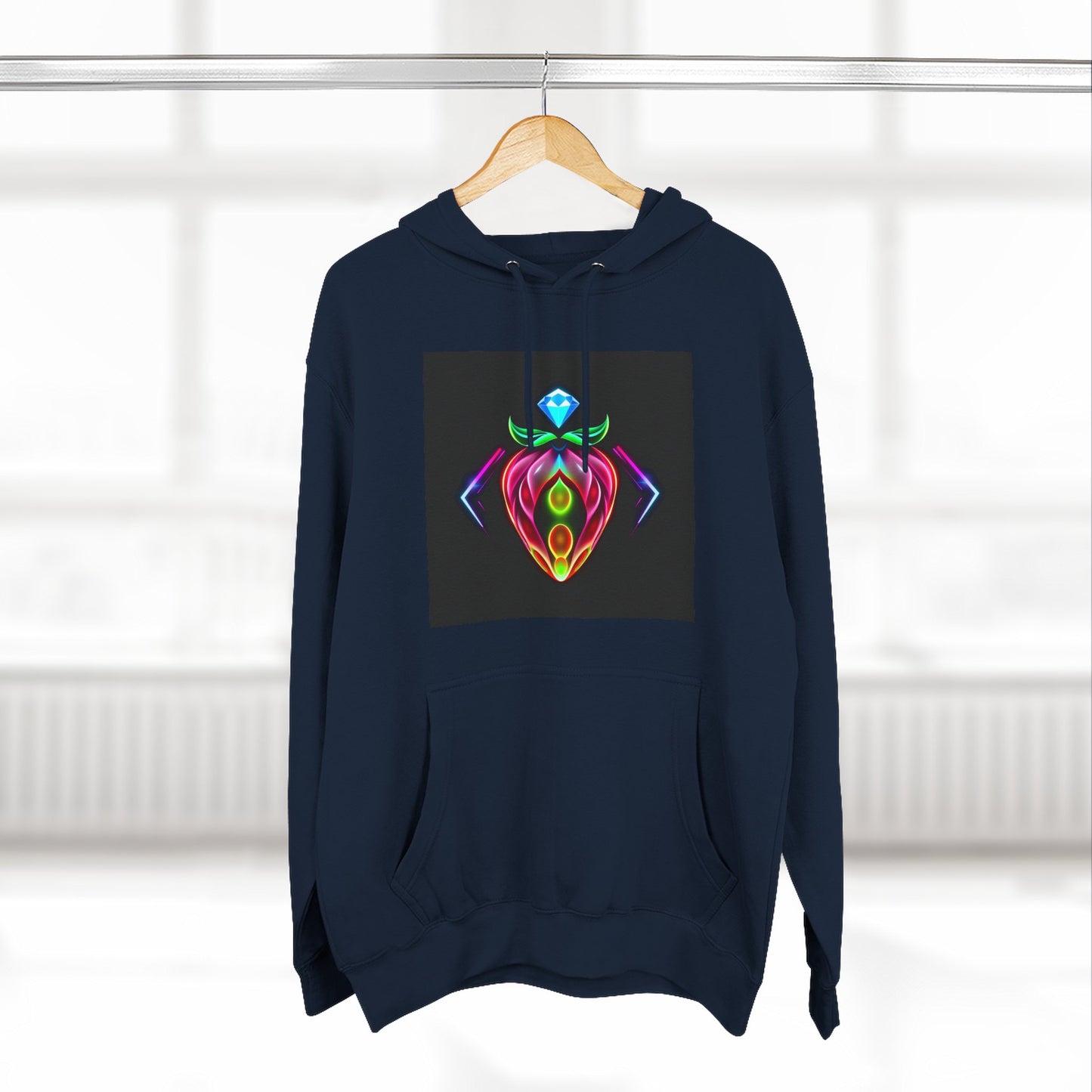 Vibrant Art Hoodie, Colorful Fleece Hoodie, Unique Sweatshirt, Artistic Gift, Cozy Layer for Every Occasion